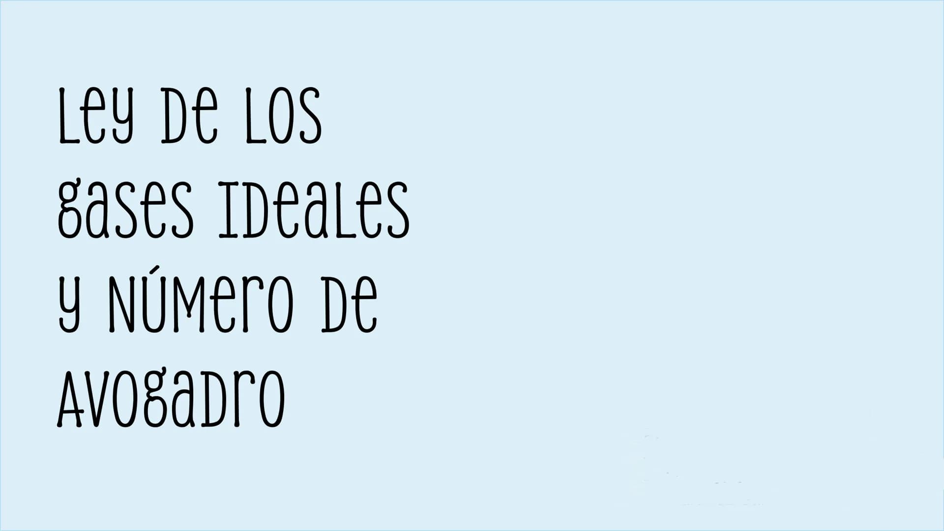 # Ley De LOS
gases IDEALes
y NÚMERO De
AVOgADRO # Ley de los
gases ideales # Modelo Teórico de Gases
La ley de los gases ideales se fun
