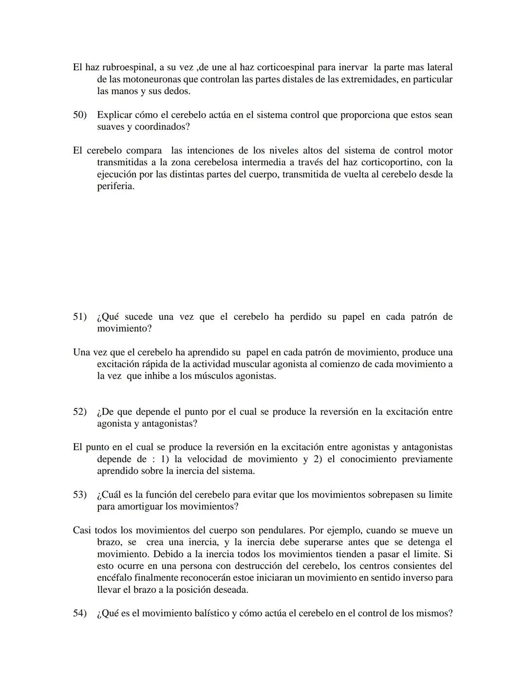 # SISTEMA NERVIOSO II- NEUROFISIOLOGÍA
¿Cual es la importancia de las funciones de la medula espinal? Ejemplos.
su principal función son la