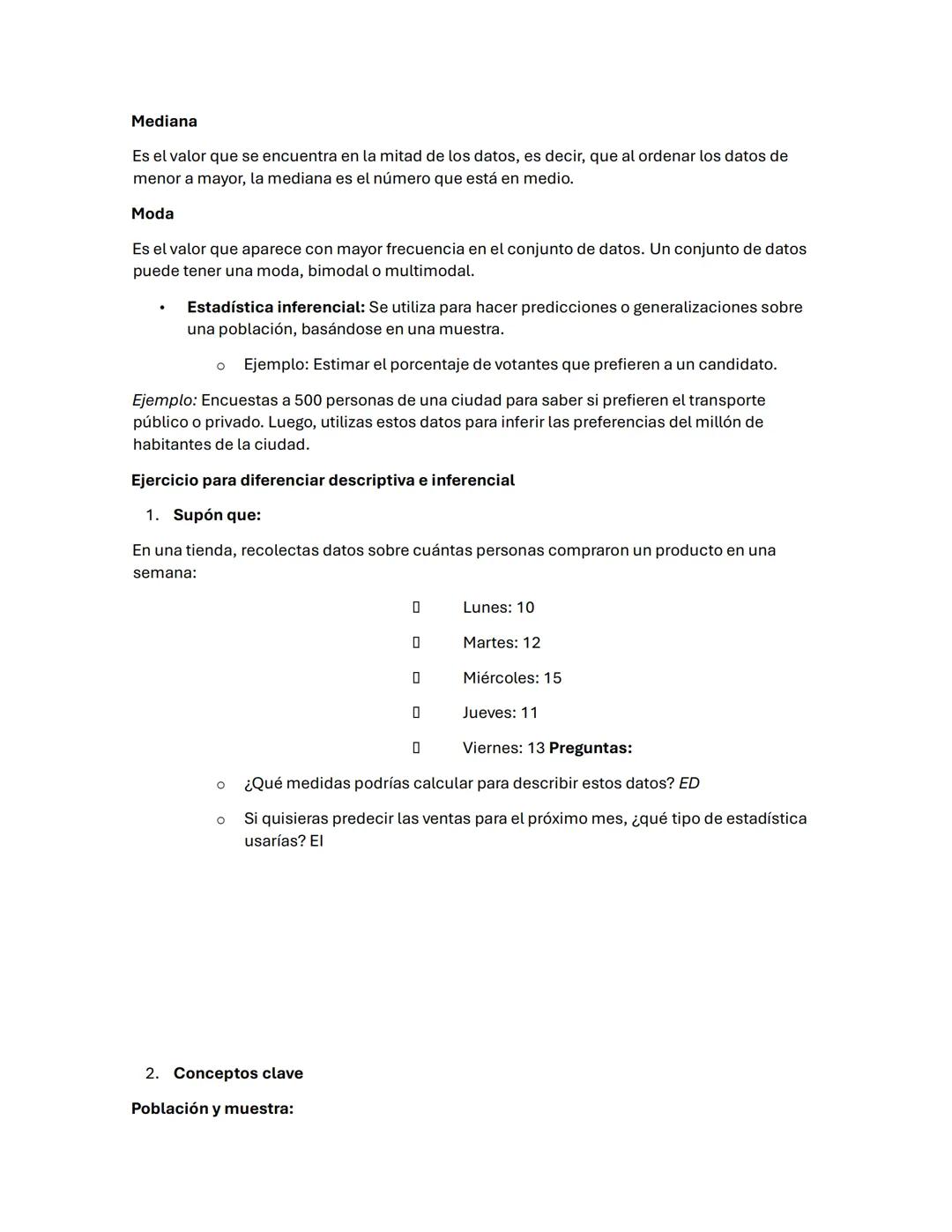 # 1. ¿Qué es la estadística?
Definición y usos en la vida cotidiana:
* Definición: La estadística es una rama de las matemáticas que se