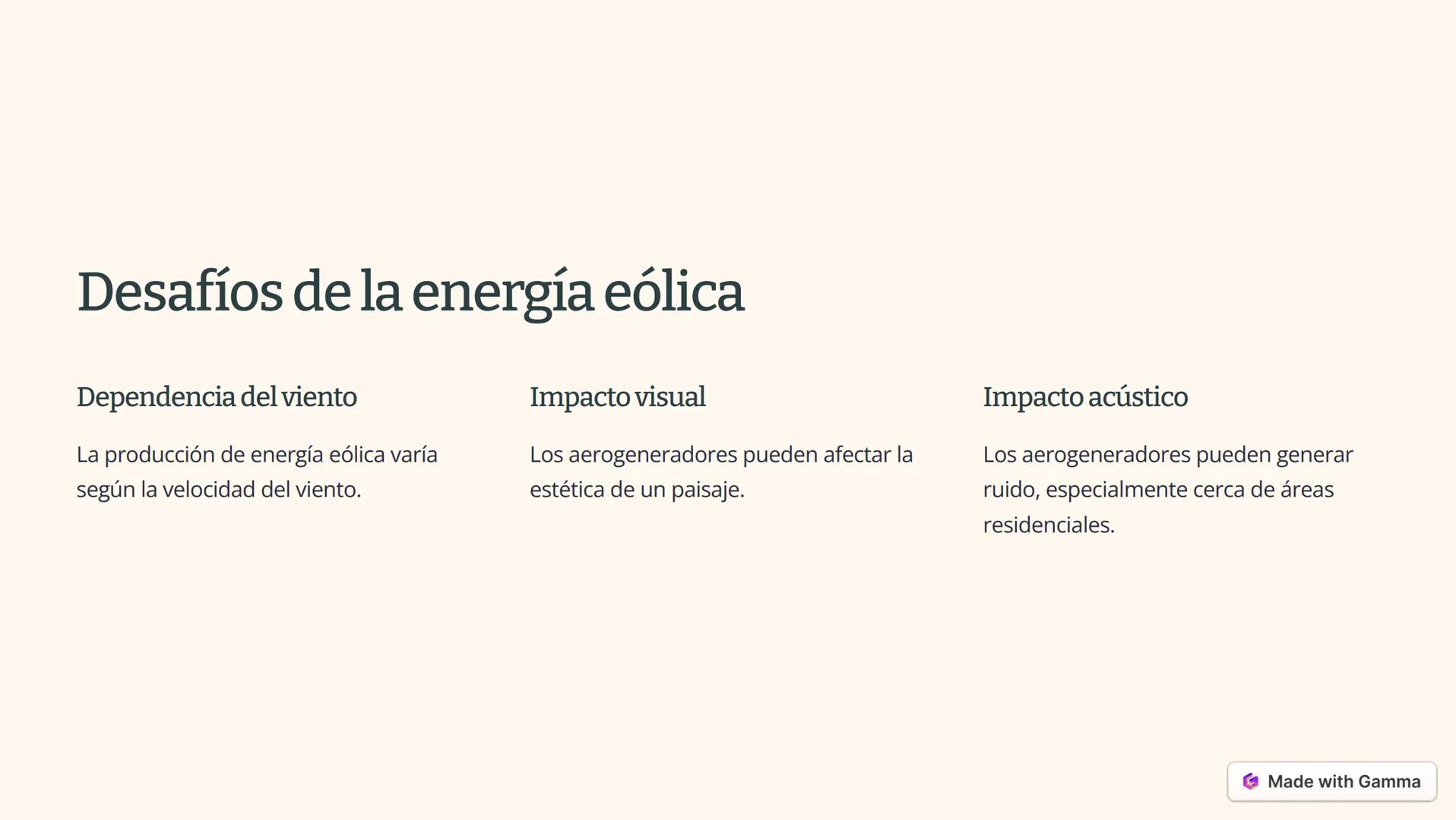 # La energía eólica: una
fuente de energía
renovable
La energía eólica es una fuente de energía renovable que aprovecha la fuerza
del vient