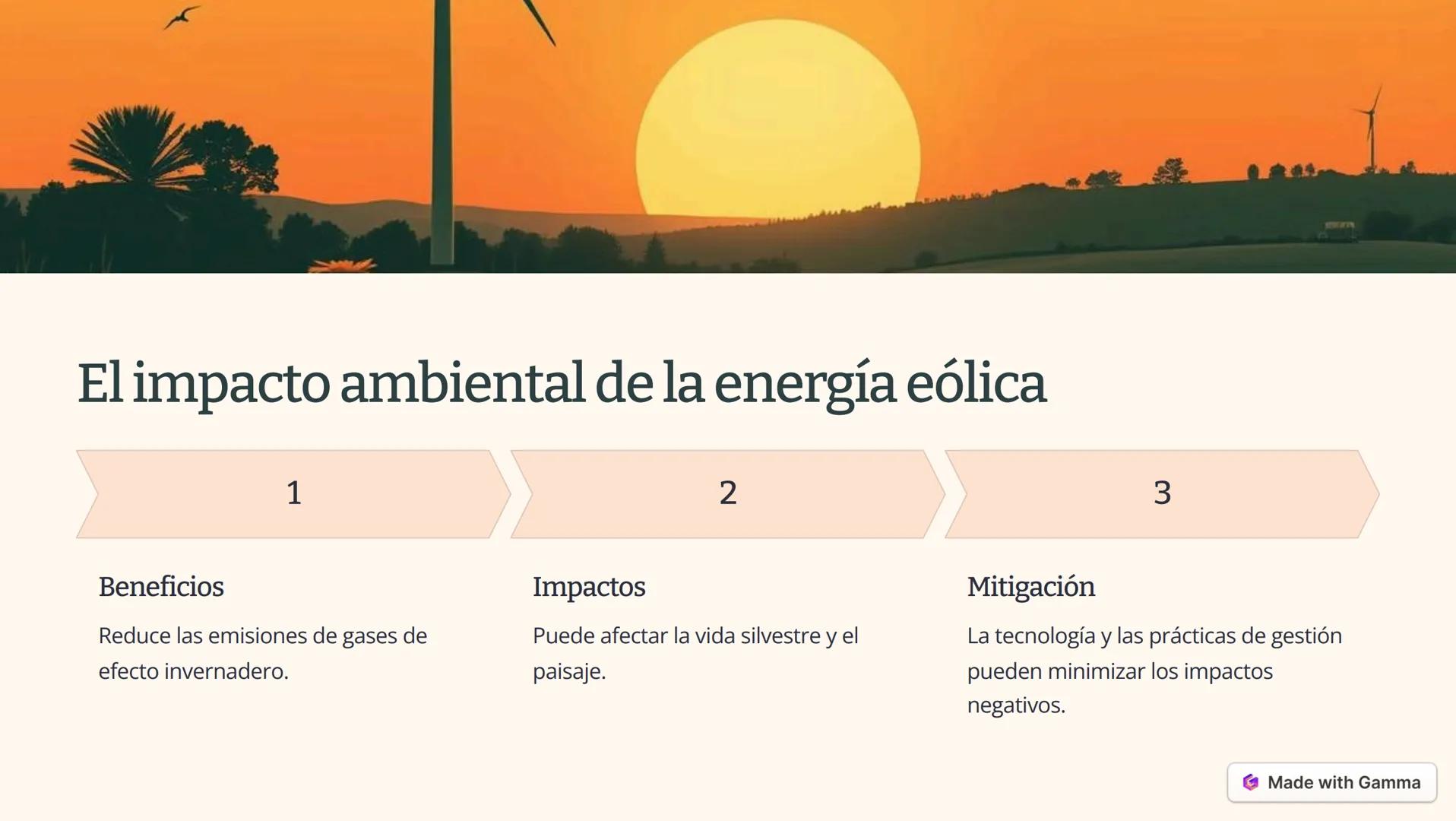 # La energía eólica: una
fuente de energía
renovable
La energía eólica es una fuente de energía renovable que aprovecha la fuerza
del vient