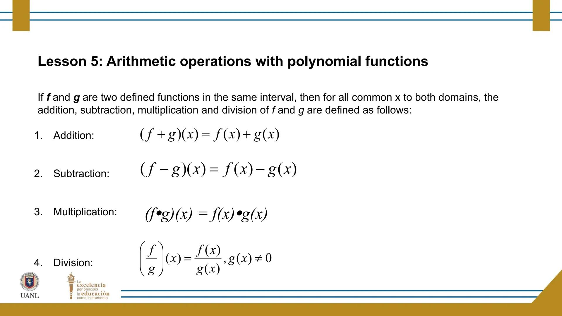 FUNCTIONS AND RELATIONS
STAGE 1:
Presentation
UANL
UNIVERSIDAD AUTONOMA DE NUEVO LEÓN
La
excelencia
por principio
la educación
como instr