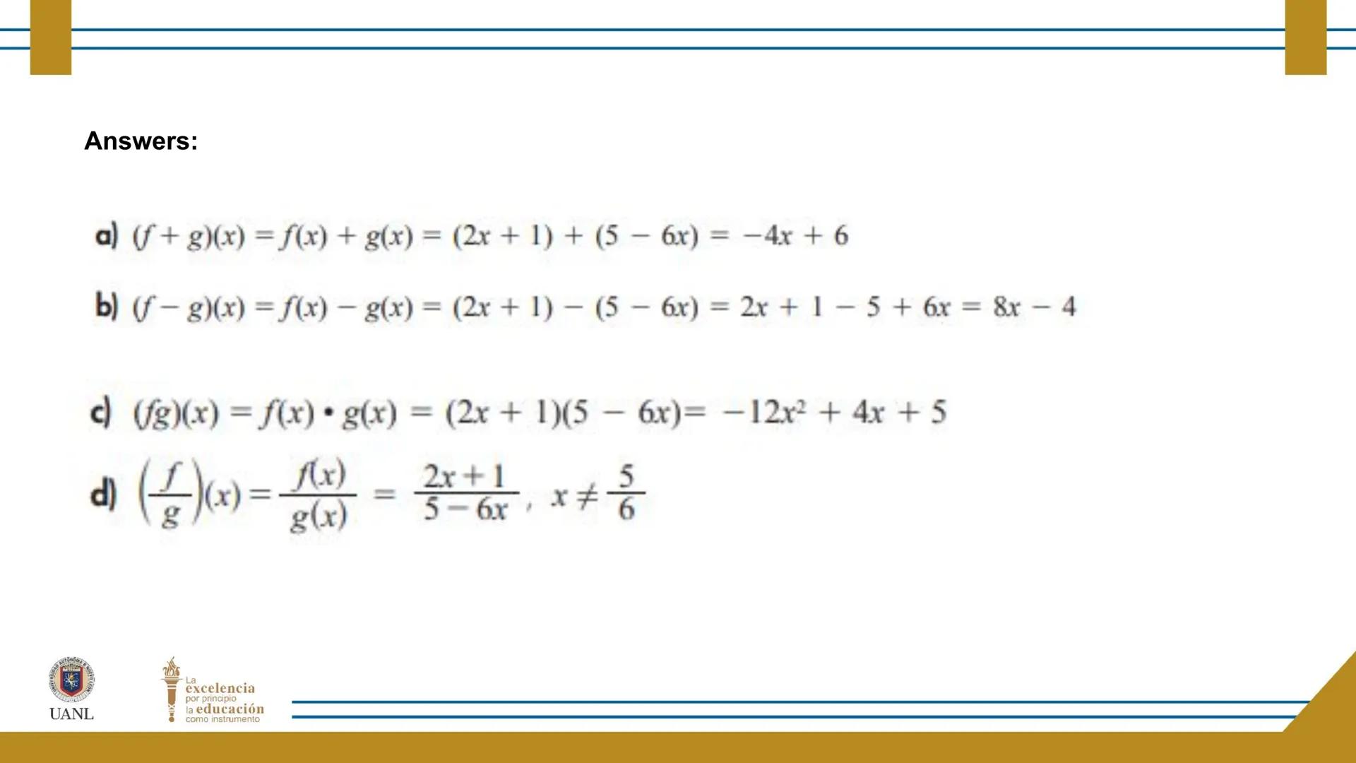 FUNCTIONS AND RELATIONS
STAGE 1:
Presentation
UANL
UNIVERSIDAD AUTONOMA DE NUEVO LEÓN
La
excelencia
por principio
la educación
como instr
