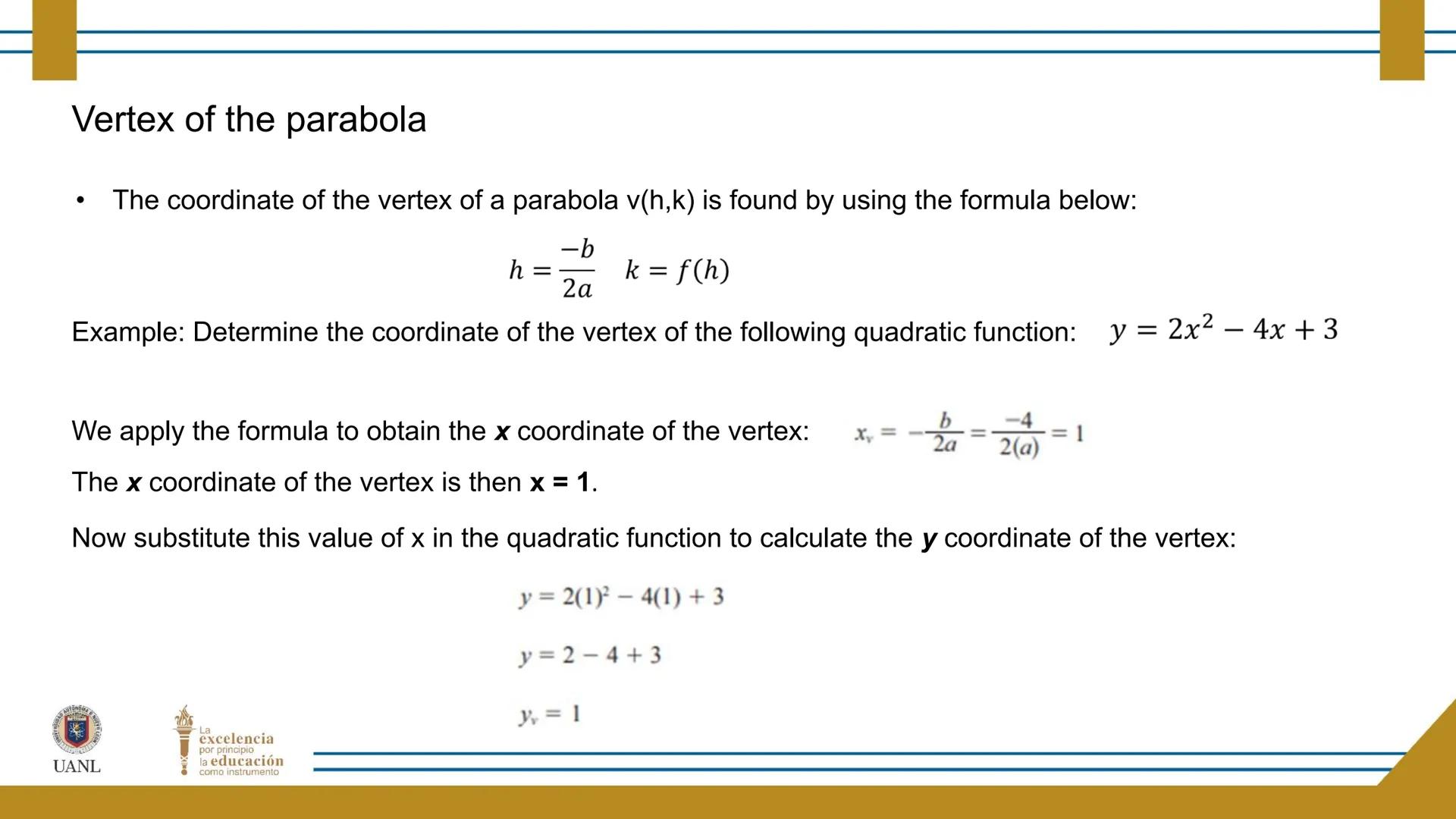 FUNCTIONS AND RELATIONS
STAGE 1:
Presentation
UANL
UNIVERSIDAD AUTONOMA DE NUEVO LEÓN
La
excelencia
por principio
la educación
como instr
