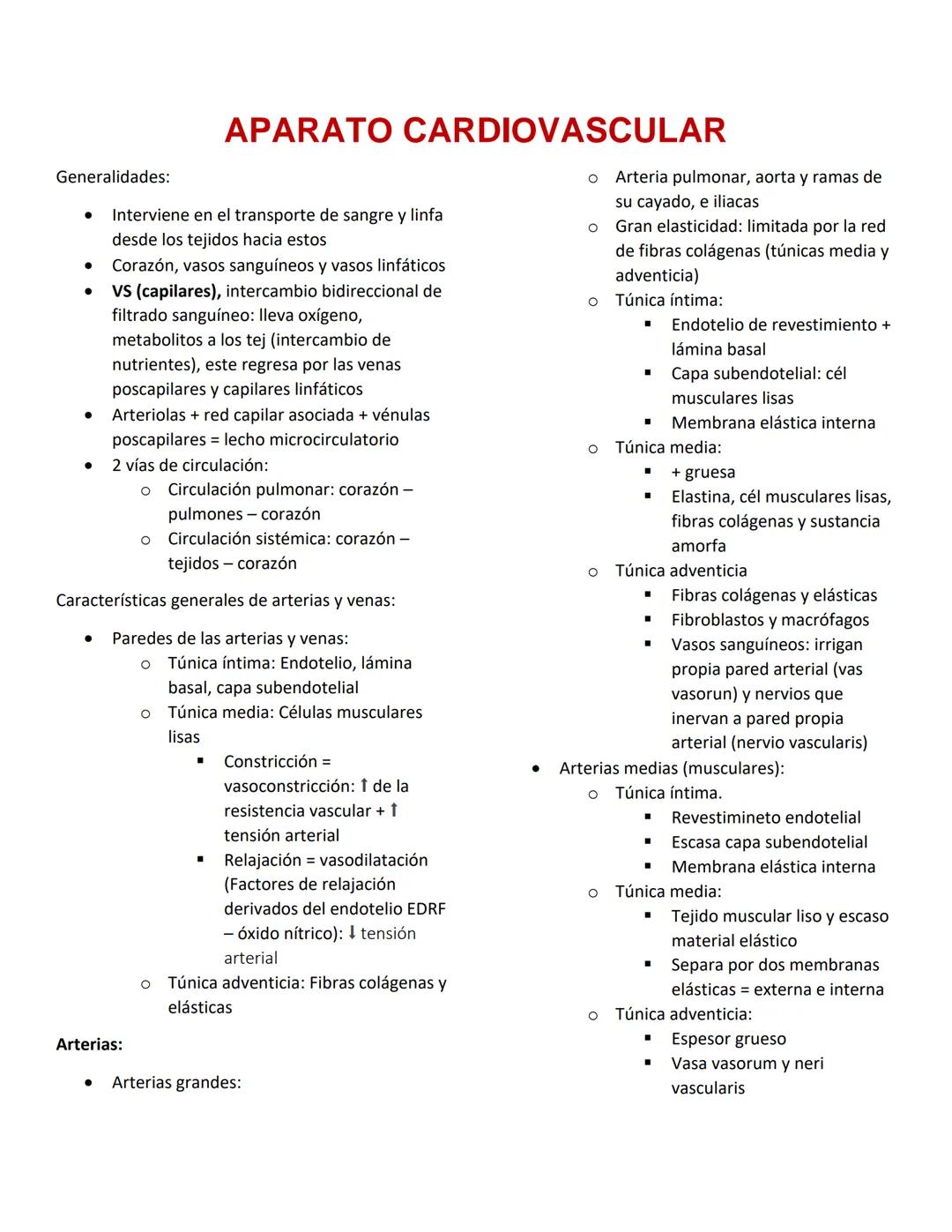 # APARATO CARDIOVASCULAR
Generalidades:
* Interviene en el transporte de sangre y linfa desde los tejidos hacia estos
* Corazón, vasos