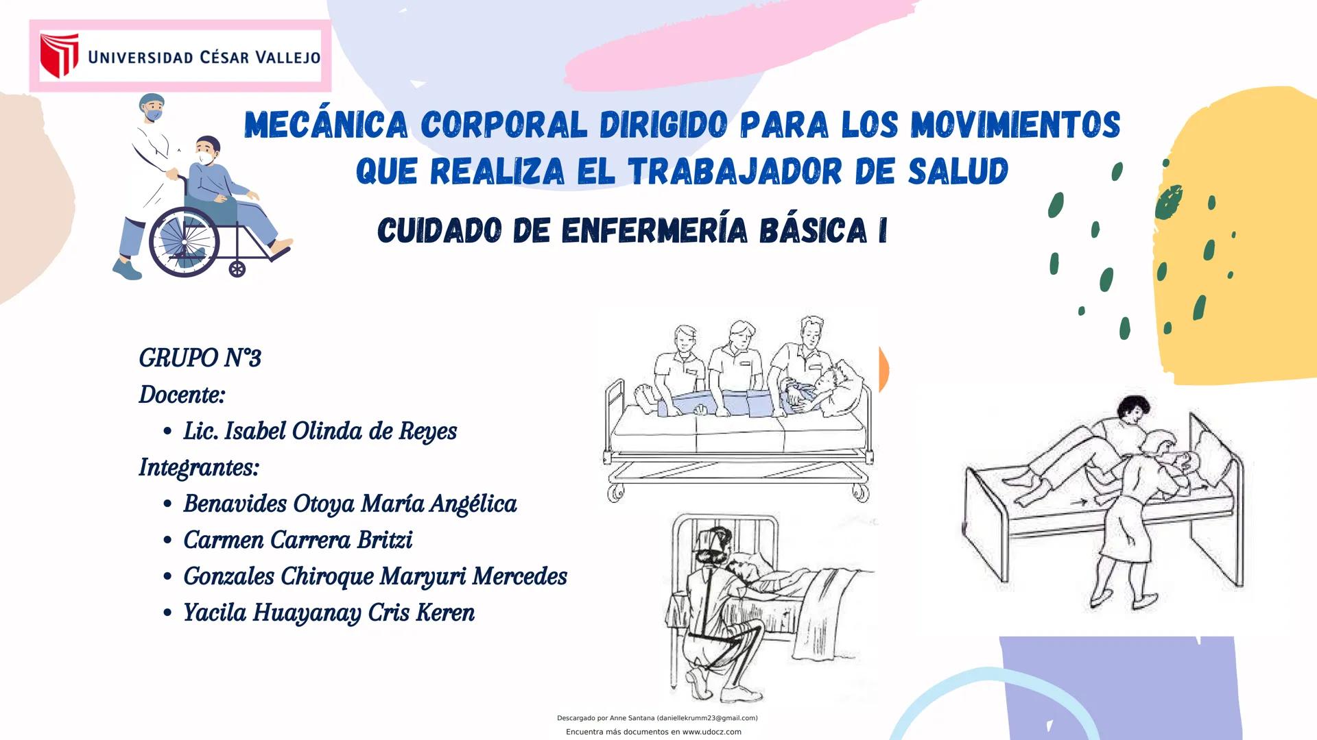 # U Docz
Accede a apuntes, guías, libros y más de tu carrera
Mecánica Corporal
10 pag.
Descargado por Anne Santana (daniellekrumm23@gmai