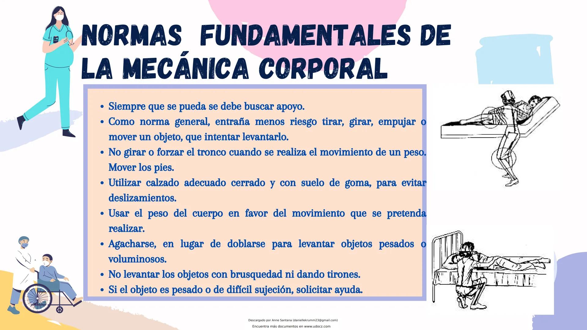 # U Docz
Accede a apuntes, guías, libros y más de tu carrera
Mecánica Corporal
10 pag.
Descargado por Anne Santana (daniellekrumm23@gmai