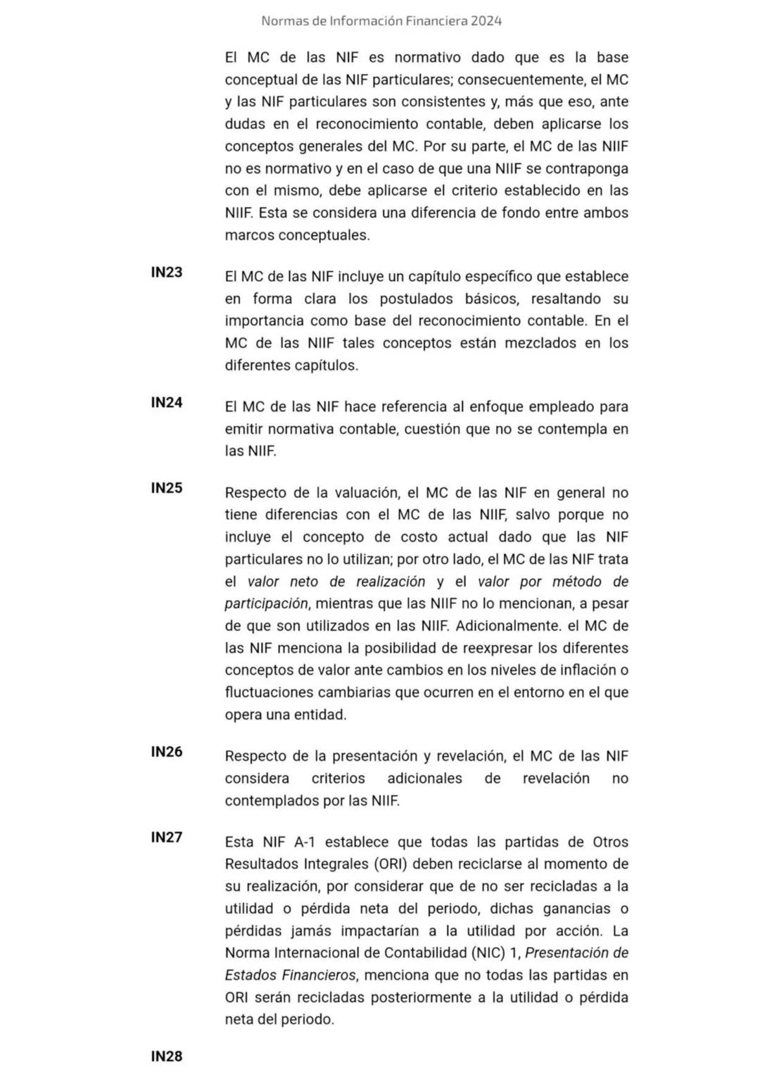 2024
Normas de
Información
Financiera
NIF
Esta edición contiene el texto completo de las NIF vigentes al
1 de enero de 2024, incluyendo: