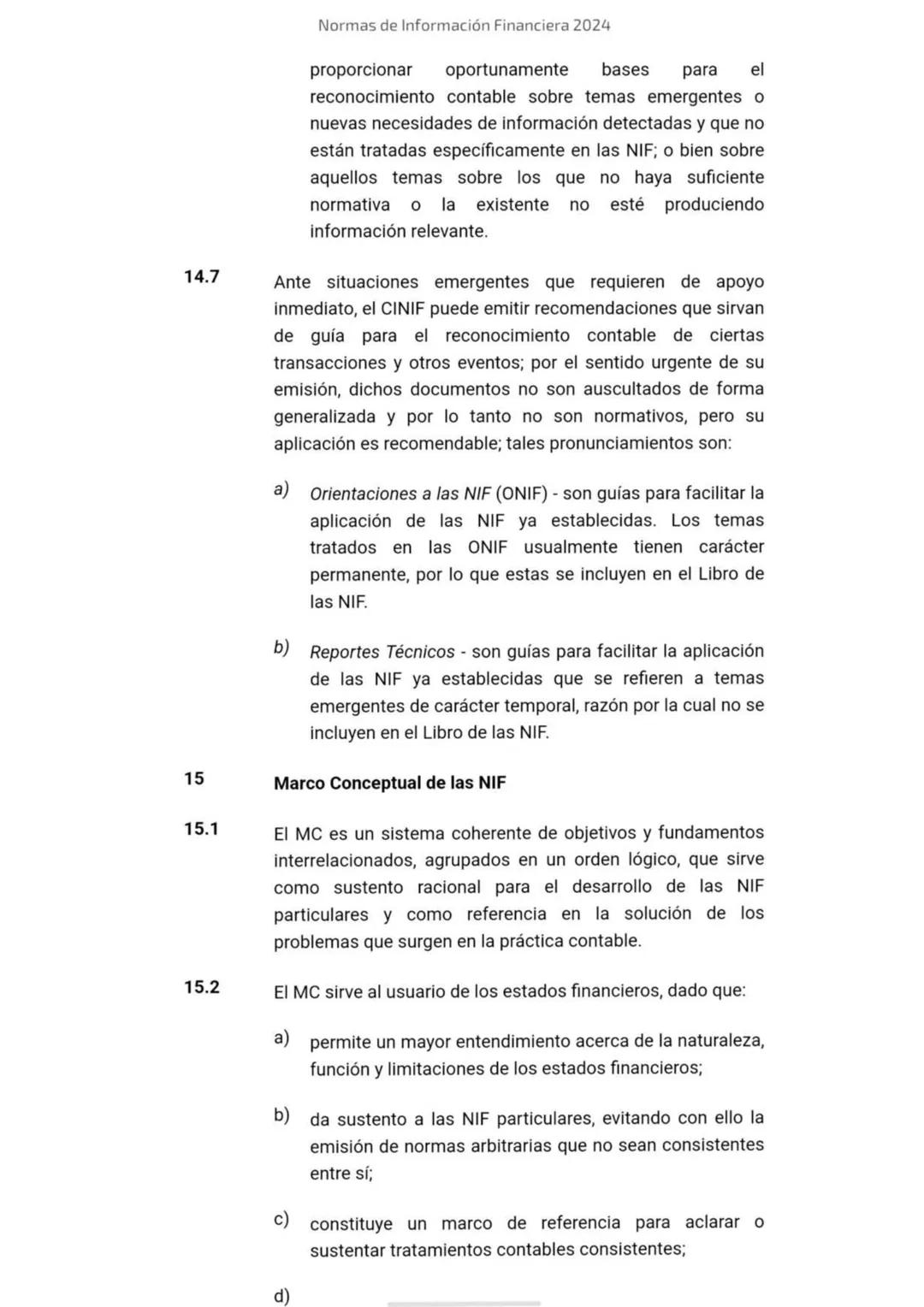 2024
Normas de
Información
Financiera
NIF
Esta edición contiene el texto completo de las NIF vigentes al
1 de enero de 2024, incluyendo:
