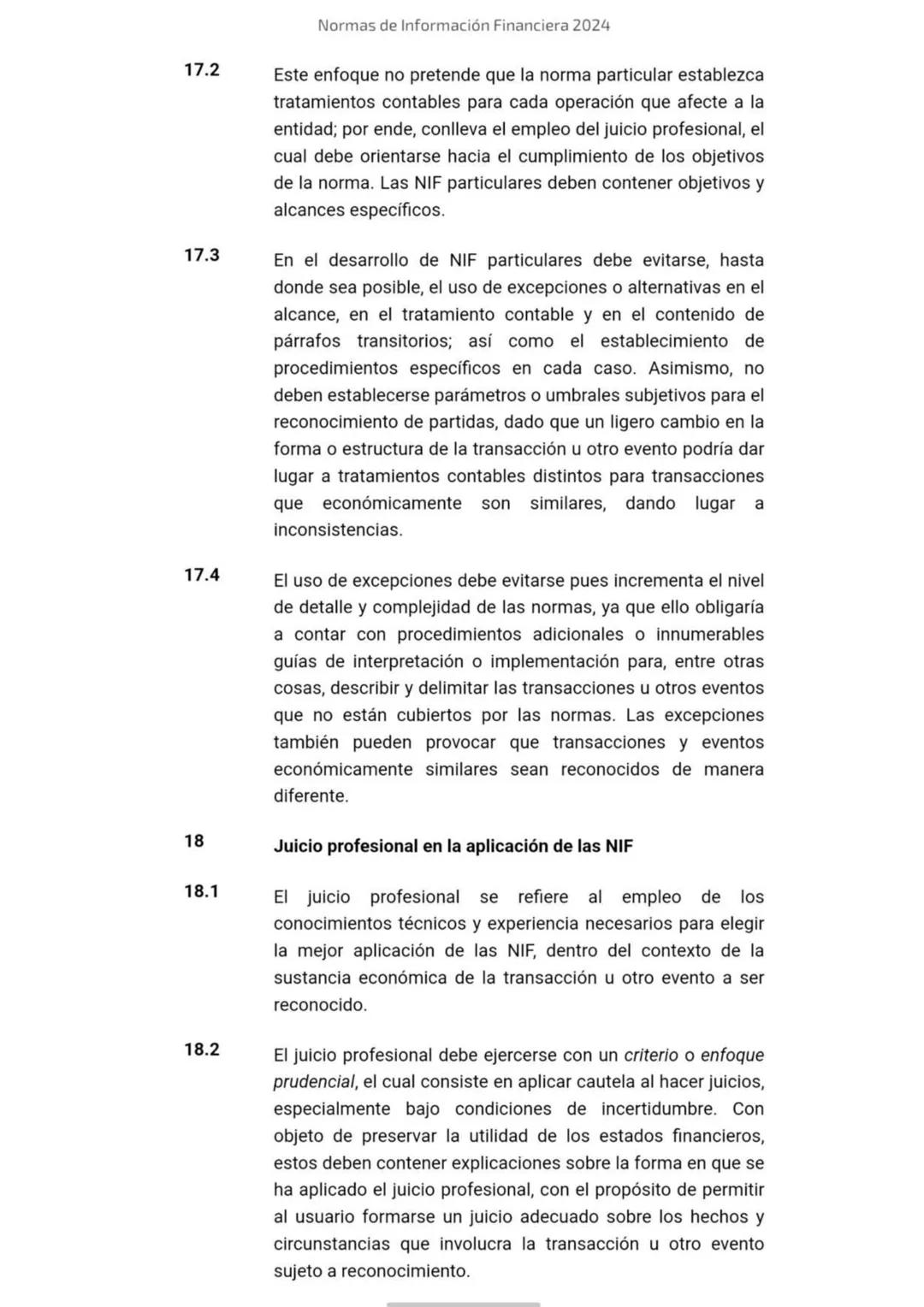 2024
Normas de
Información
Financiera
NIF
Esta edición contiene el texto completo de las NIF vigentes al
1 de enero de 2024, incluyendo: