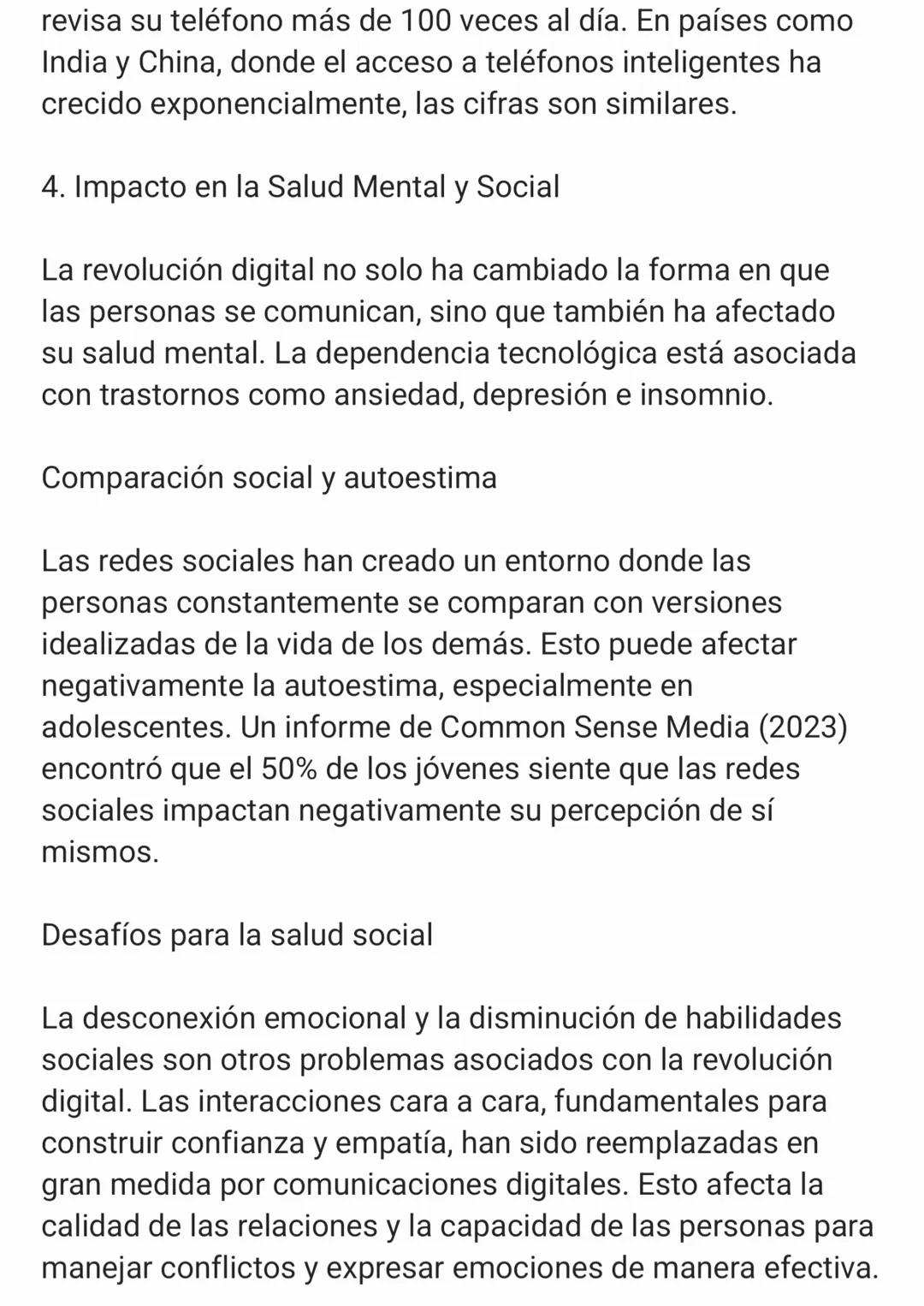 # Las Consecuencias de la Revolución
Digital: Comunicación y Nomofobia
Introducción
A lo largo de la historia, la humanidad ha experimenta