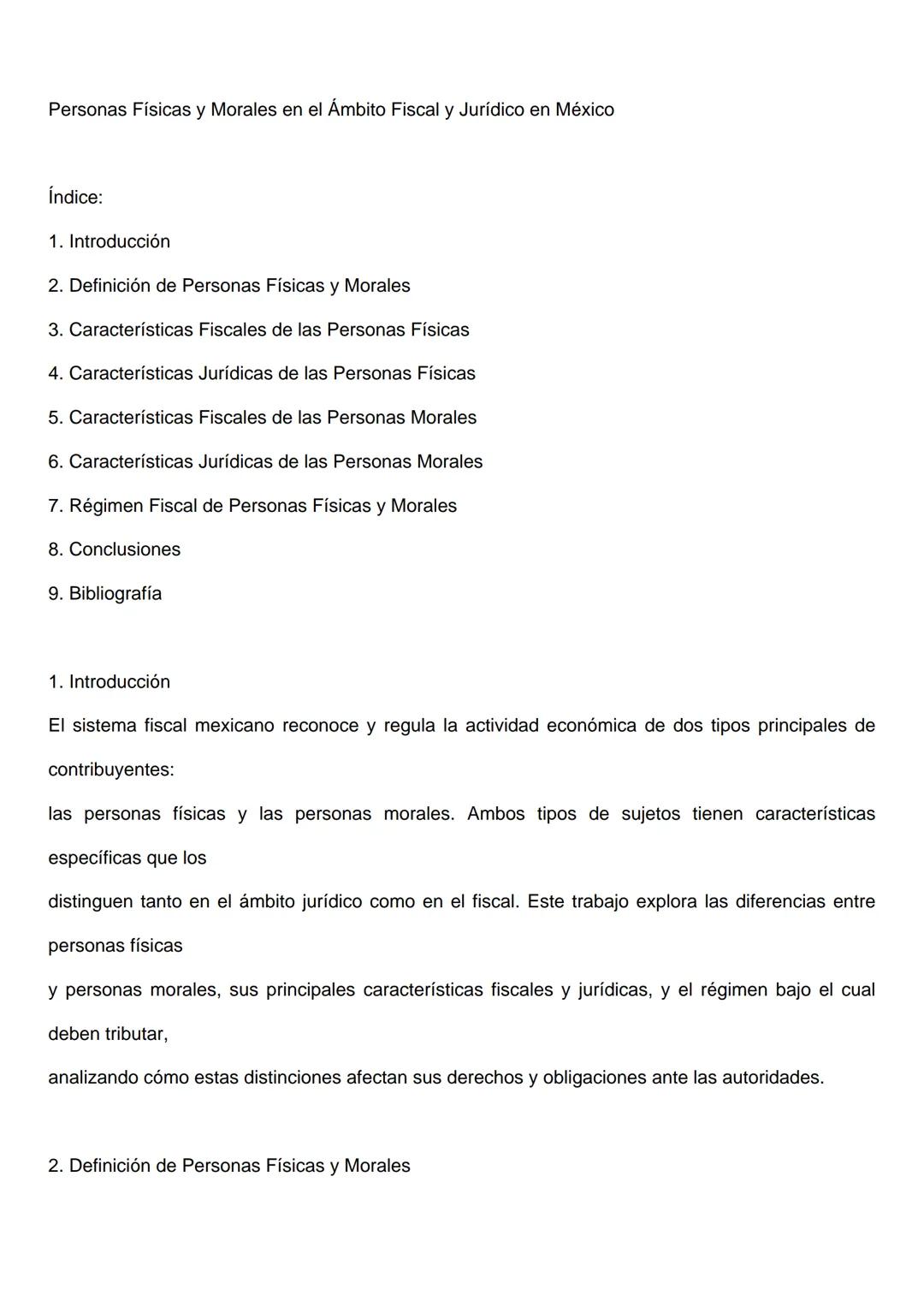 Nombre de la Universidad
Facultad o Escuela
Personas Físicas y Morales en el Ámbito Fiscal y Jurídico en México
Trabajo de Investigación