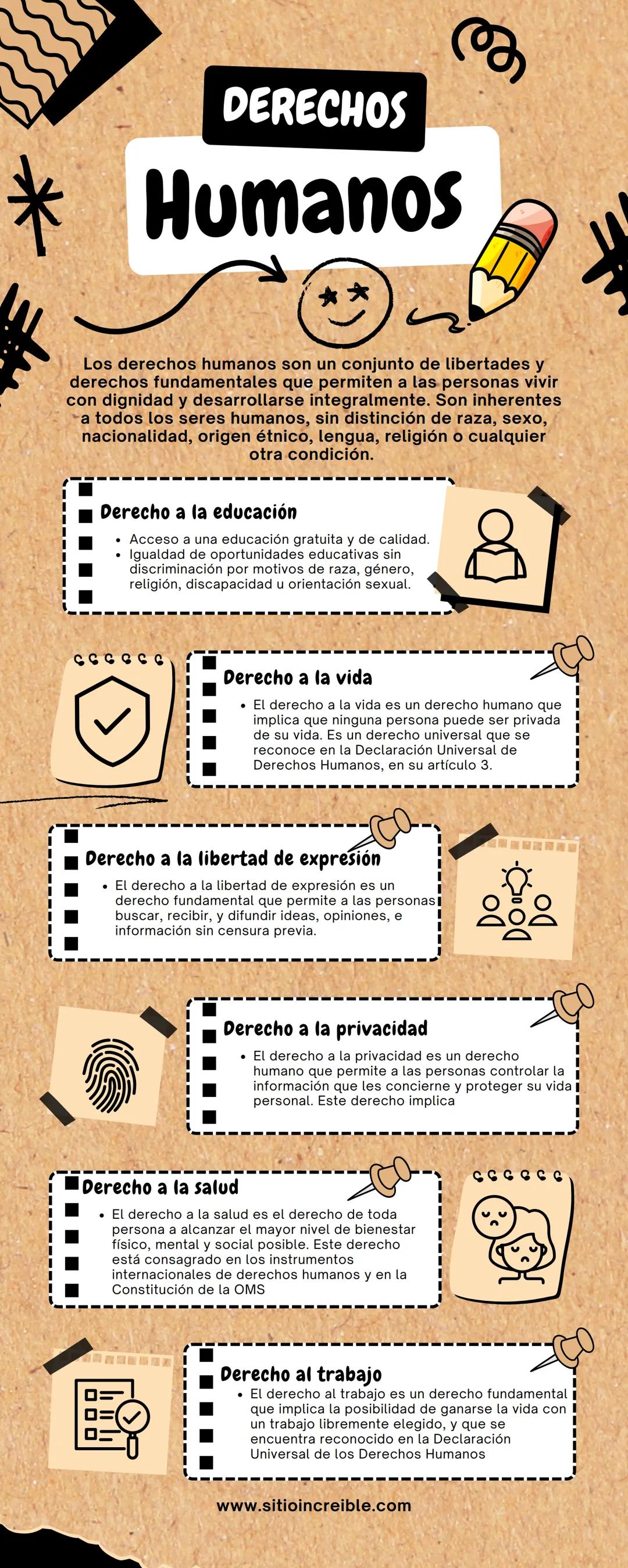 DERECHOS
* Humanos
*
Los derechos humanos son un conjunto de libertades y
derechos fundamentales que permiten a las personas vivir
con digni