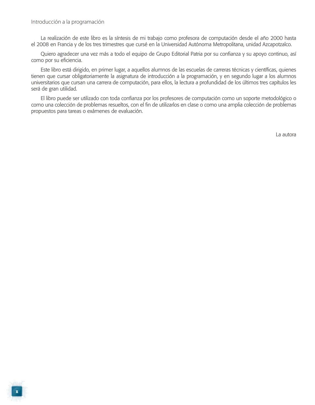 # INTRODUCCIÓN A LA PROGRAMACIÓN
Mihaela Juganaru Mathieu
PRIMERA EDICIÓN EBOOK
México, 2014
GRUPO
EDITORIAL
PATRIA Para establecer com