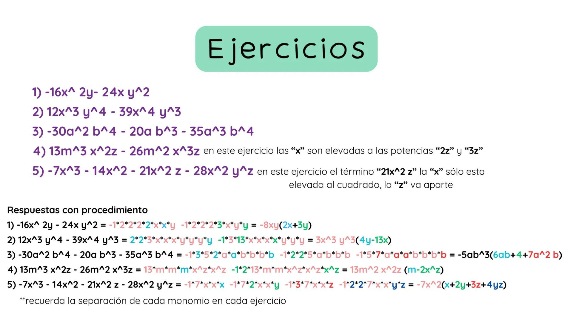 ויויוי
FACTORIZACIÓN
POR FACTOR COMÚN
@ximenapre_nuoux
ויויויב
ויויו
Lיויויויוי ¿QUÉ ES FACTORIZAR?
Factorizar es el proceso inverso a desar