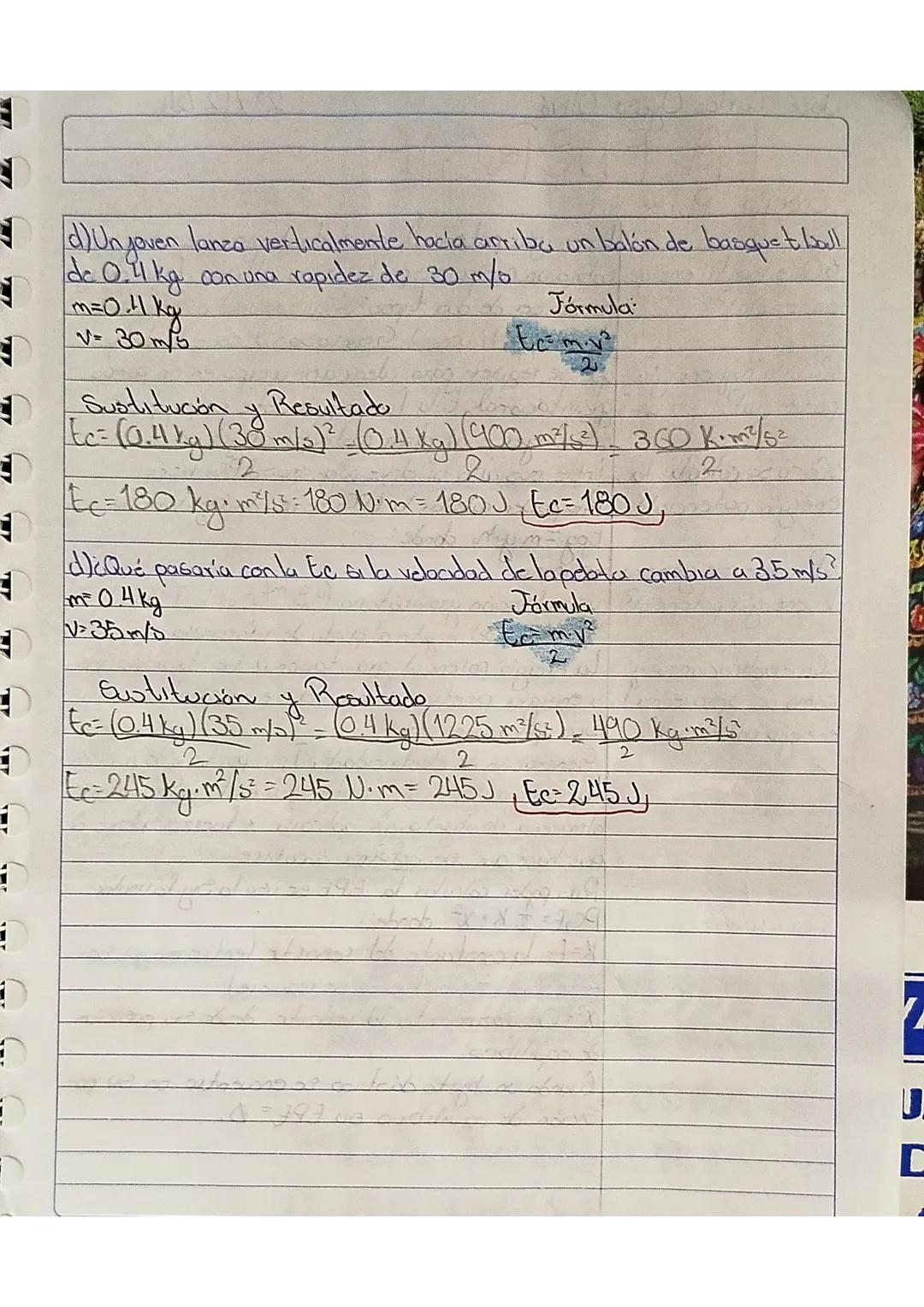 José Carbs Gyosa Olivé
LA ENERGIA
20/12/24
Energía Cinética
¿Qué es la ener- der energía. co lo co la capacidad para poder realizar un tr