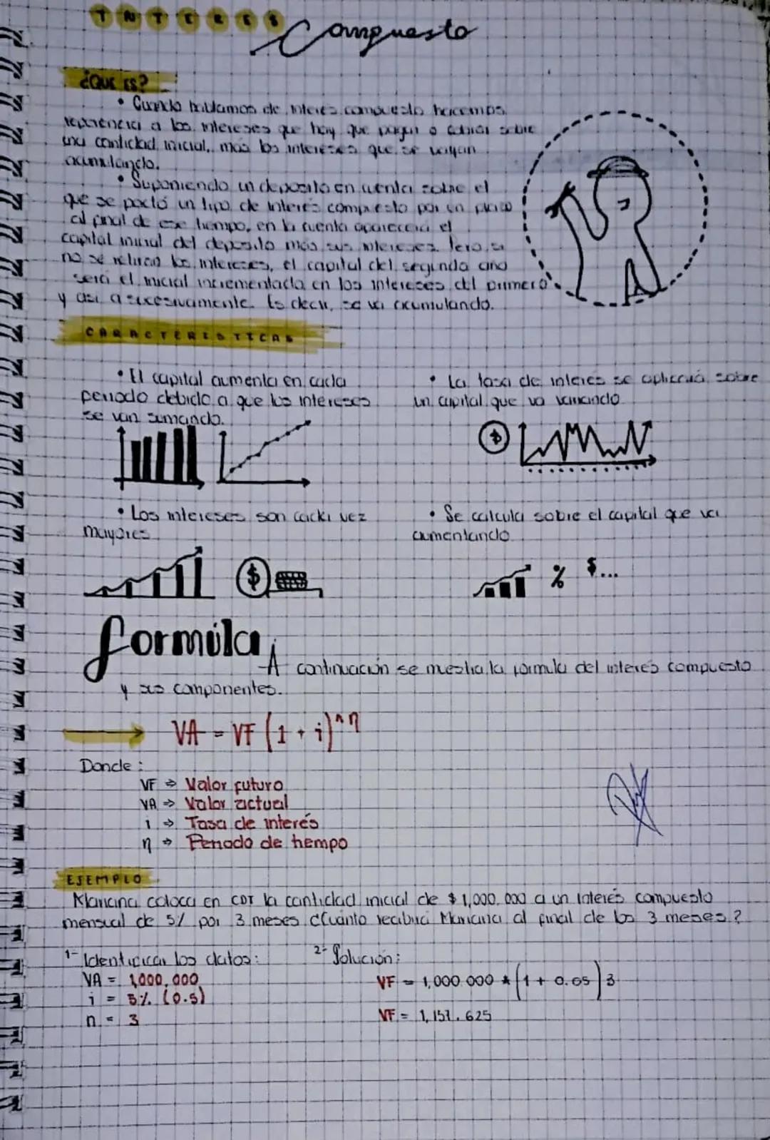 # Interes
## Compuesto
### ¿QUE ES?
• Cureklo hablamos de nteres.compuesto hacemps
περιπέπεια ο Ιοα ntereses que hay que singer o c
ina c