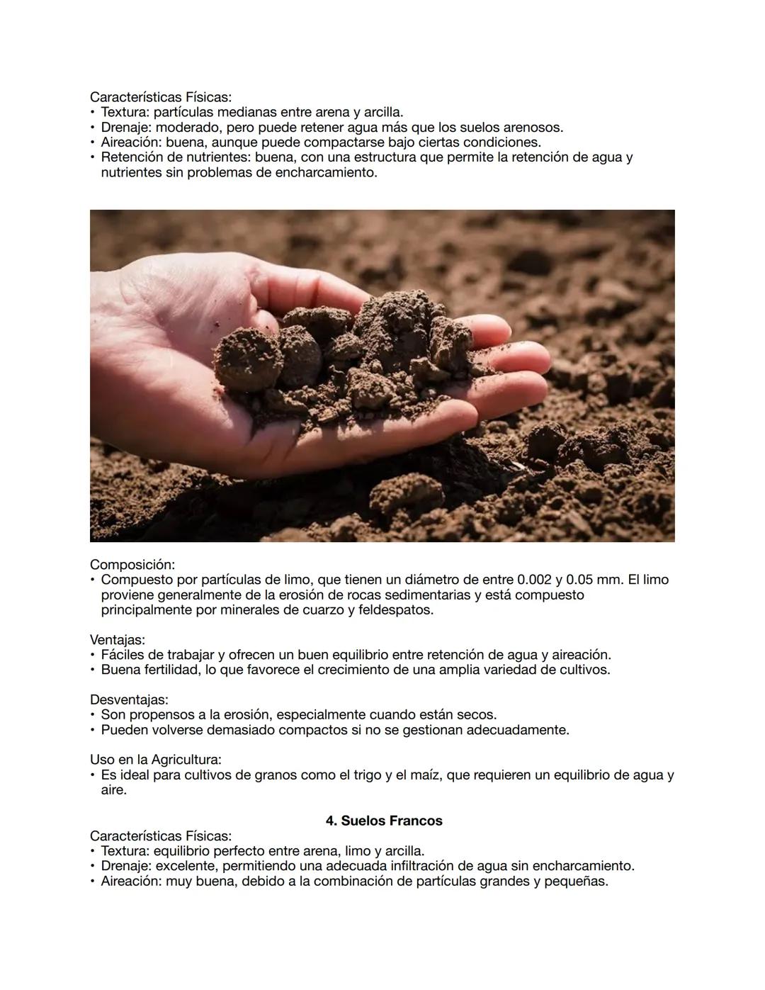 CAPITULO 2: PROPIEDADES FÍSICAS, QUÍMICAS Y BIOLÓGICAS DEL SUELO
PROPIEDADES FISICAS
Tarea 1: Investigar las características de los suelos