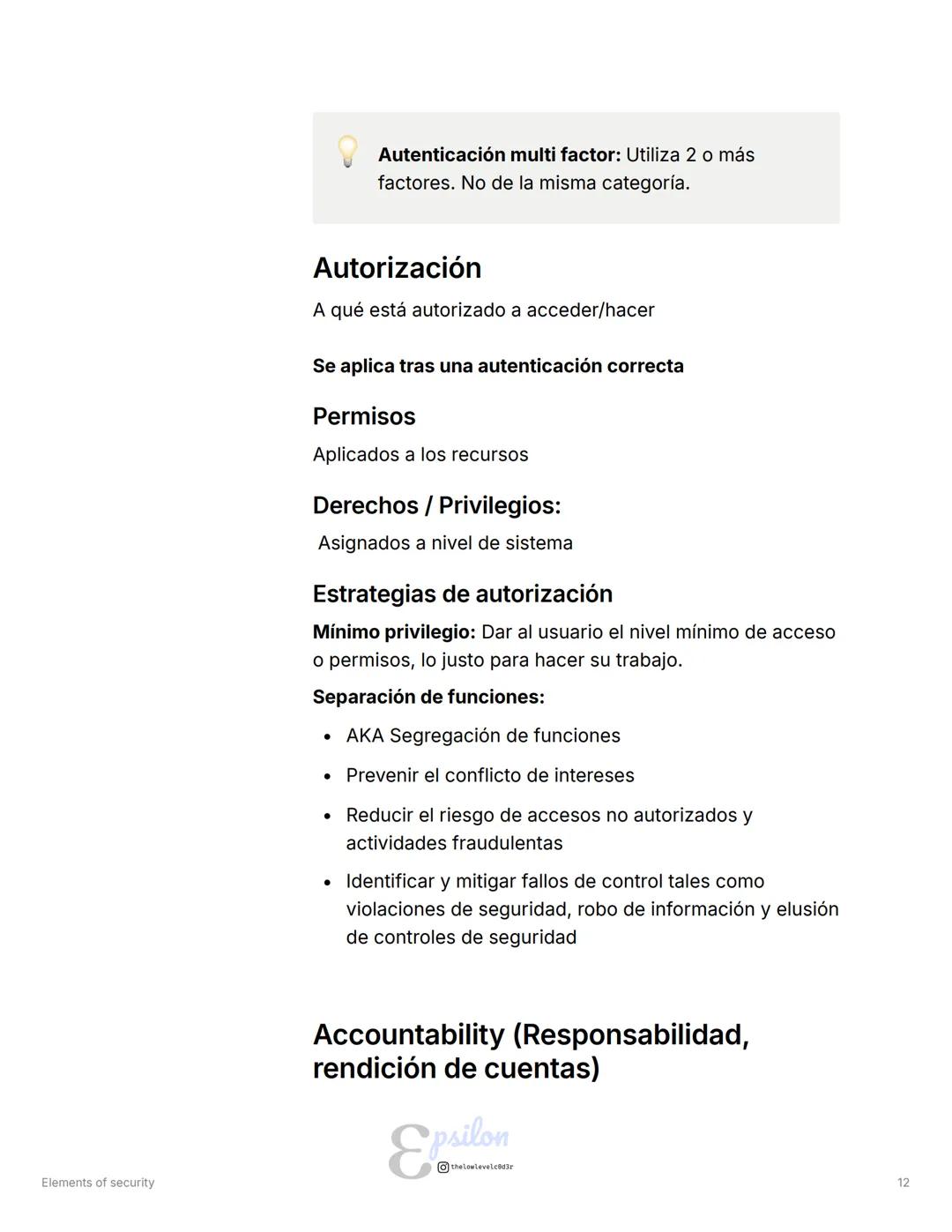 # Elements of security
Tipo
Anotaciones
= Etiquetas CIA Triad Ciberseguridad Seguridad de la información
## Objetivos
* Tener una vist