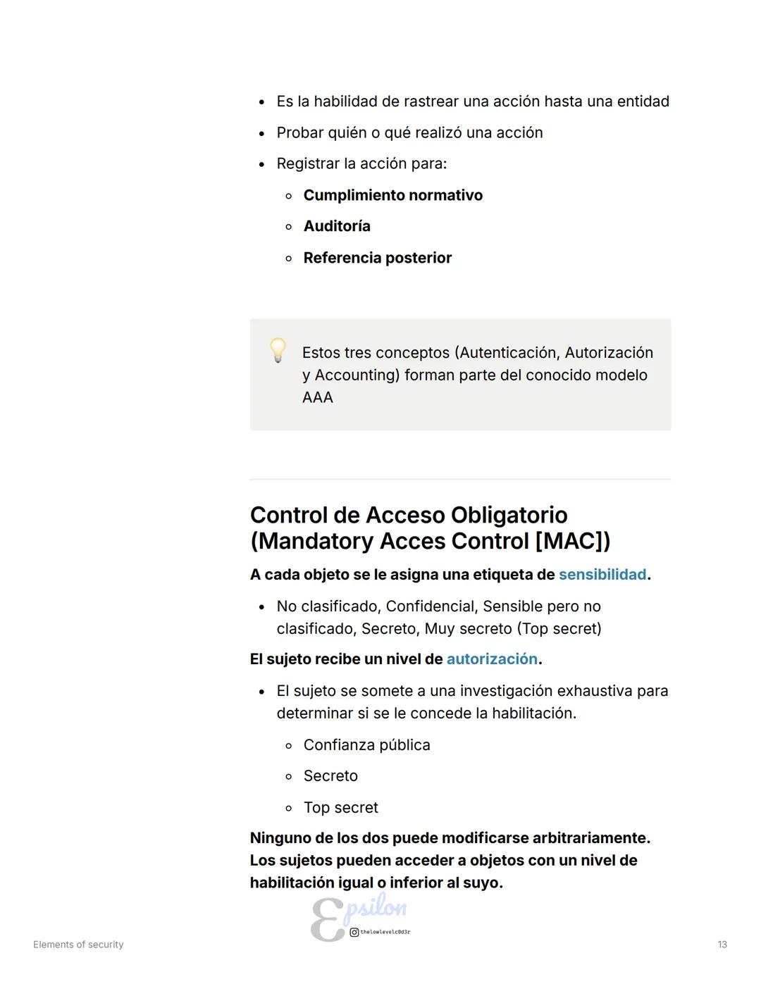 # Elements of security
Tipo
Anotaciones
= Etiquetas CIA Triad Ciberseguridad Seguridad de la información
## Objetivos
* Tener una vist
