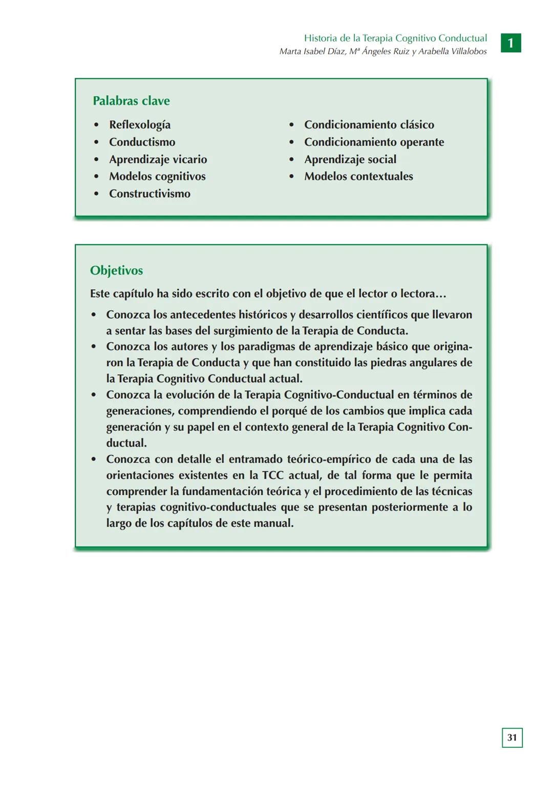 Manual de Técnicas de Intervención
Cognitivo Conductuales
Mª ÁNGELES RUIZ FERNÁNDEZ
MARTA ISABEL DÍAZ GARCÍA
ARABELLA VILLALOBOS CRESPO
UN