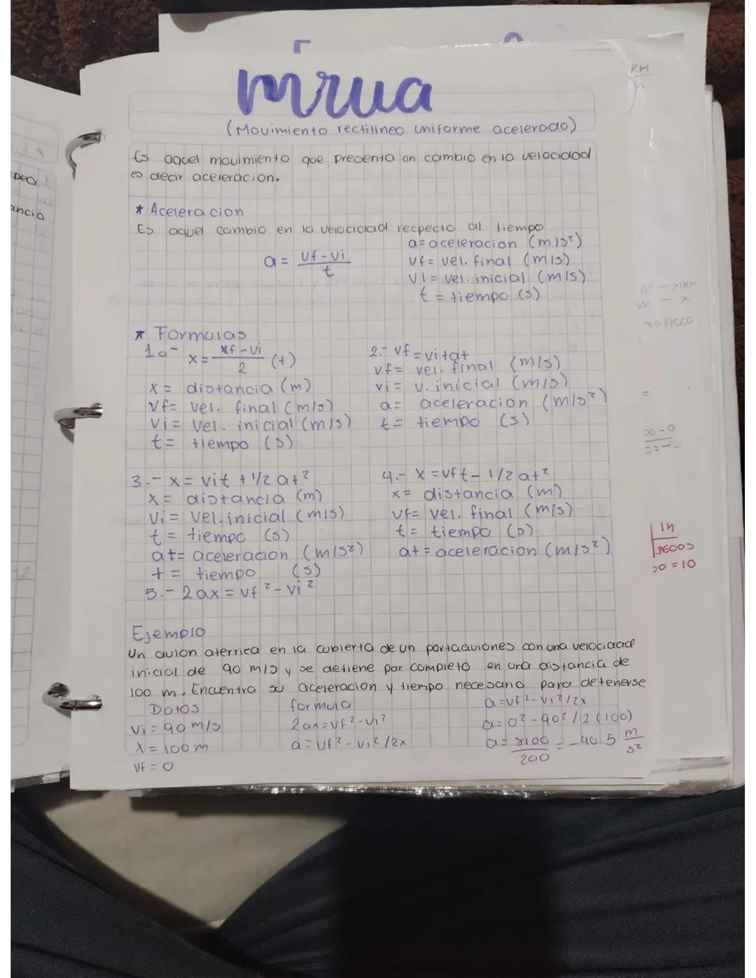 # mrua
(Movimiento rectilineo uniforme acelerado).
Es aquel movimiento que presenta on cambio en 10 velocidad
es dear aceleracion.
* Acele