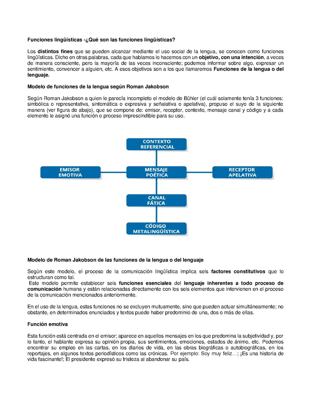 Funciones del lenguaje
