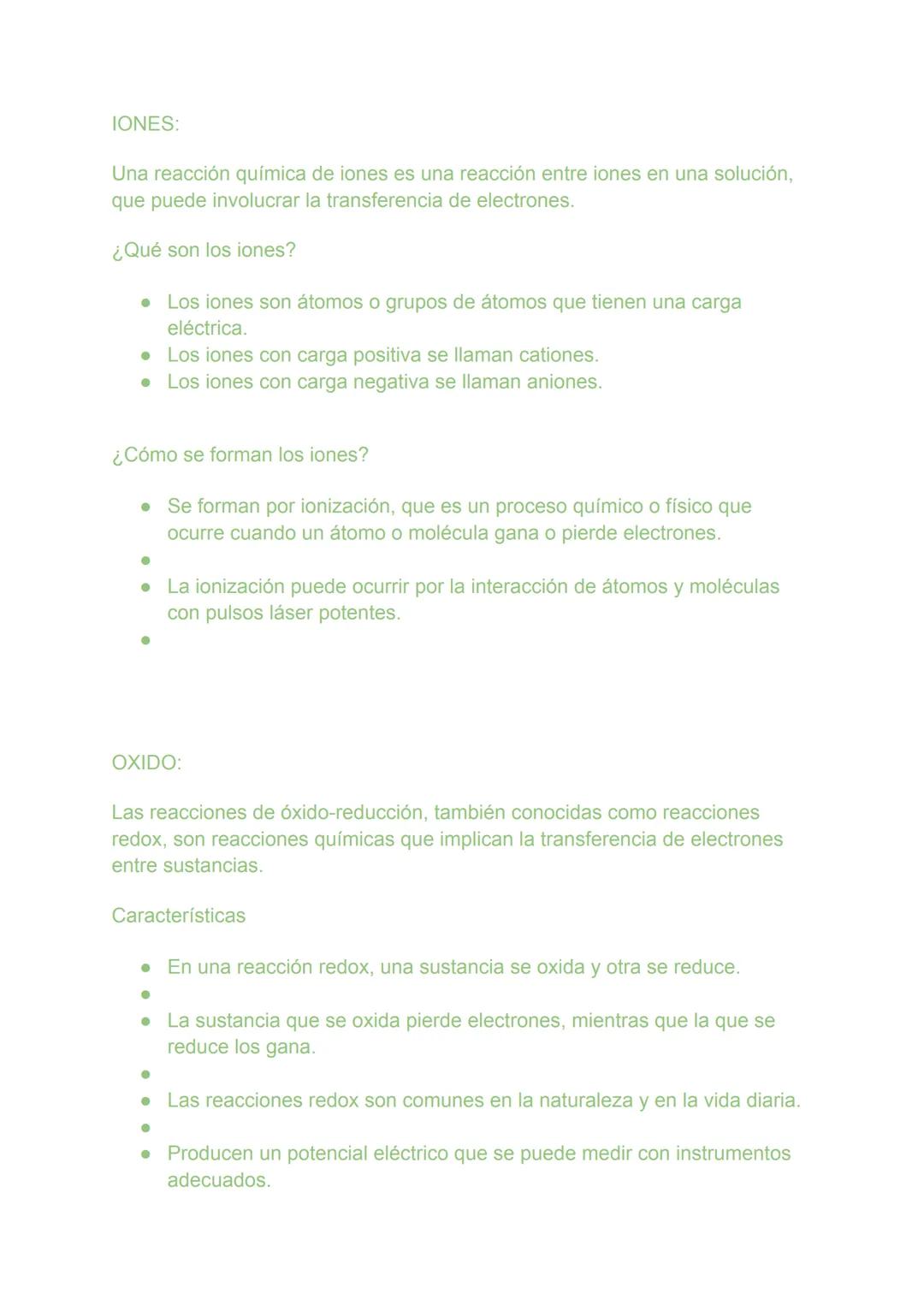 REACCIONES QUÍMICAS
Síntesis:
Una reacción química de síntesis es un proceso en el que se combinan
dos o más sustancias para formar una sus