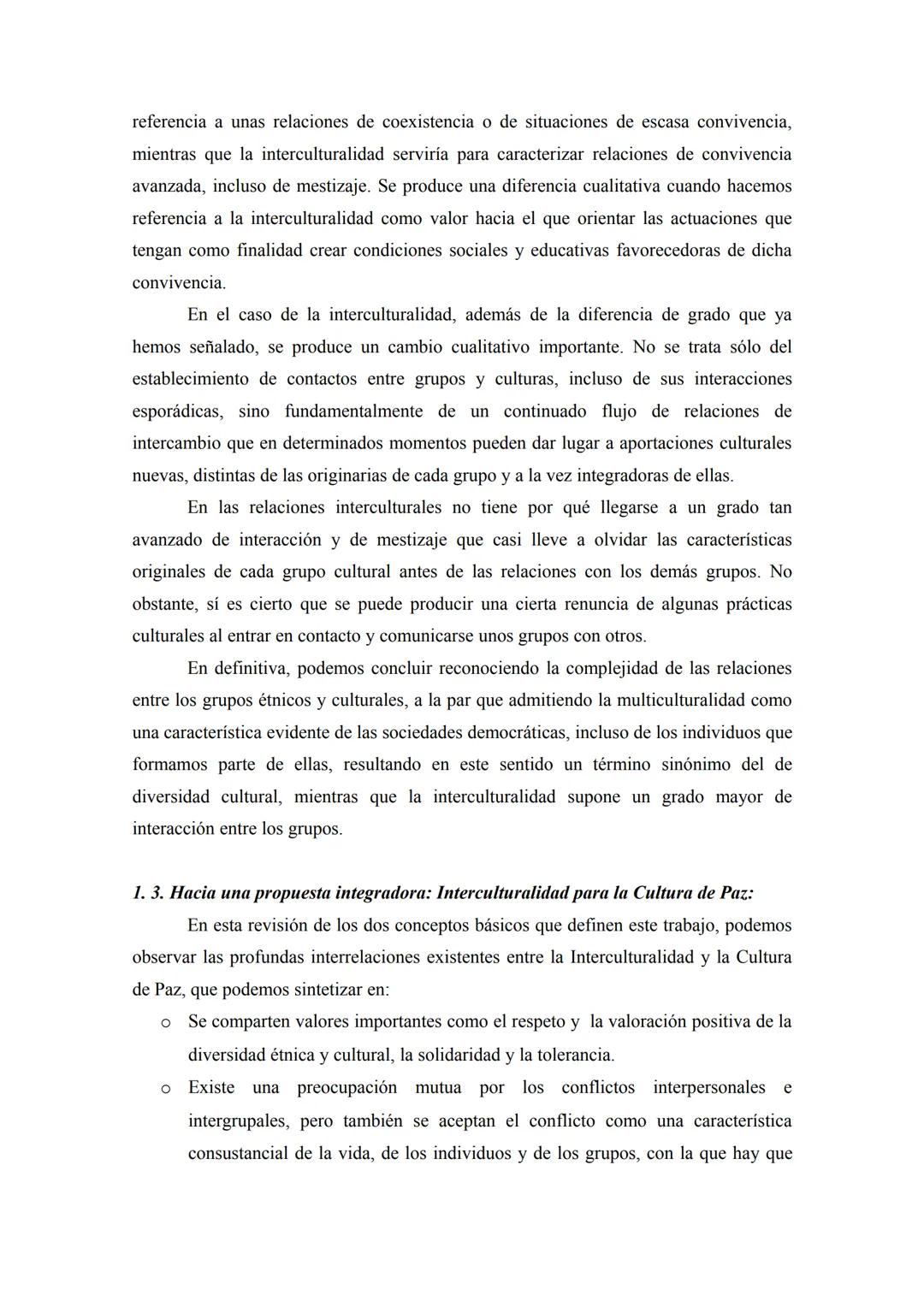 INTERCULTURALIDAD Y CULTURA DE PAZ, IMPLICACIONES
EDUCATIVAS'
Sebastián Sánchez Fernández. Universidad de Granada. Campus
de Melilla. Facult