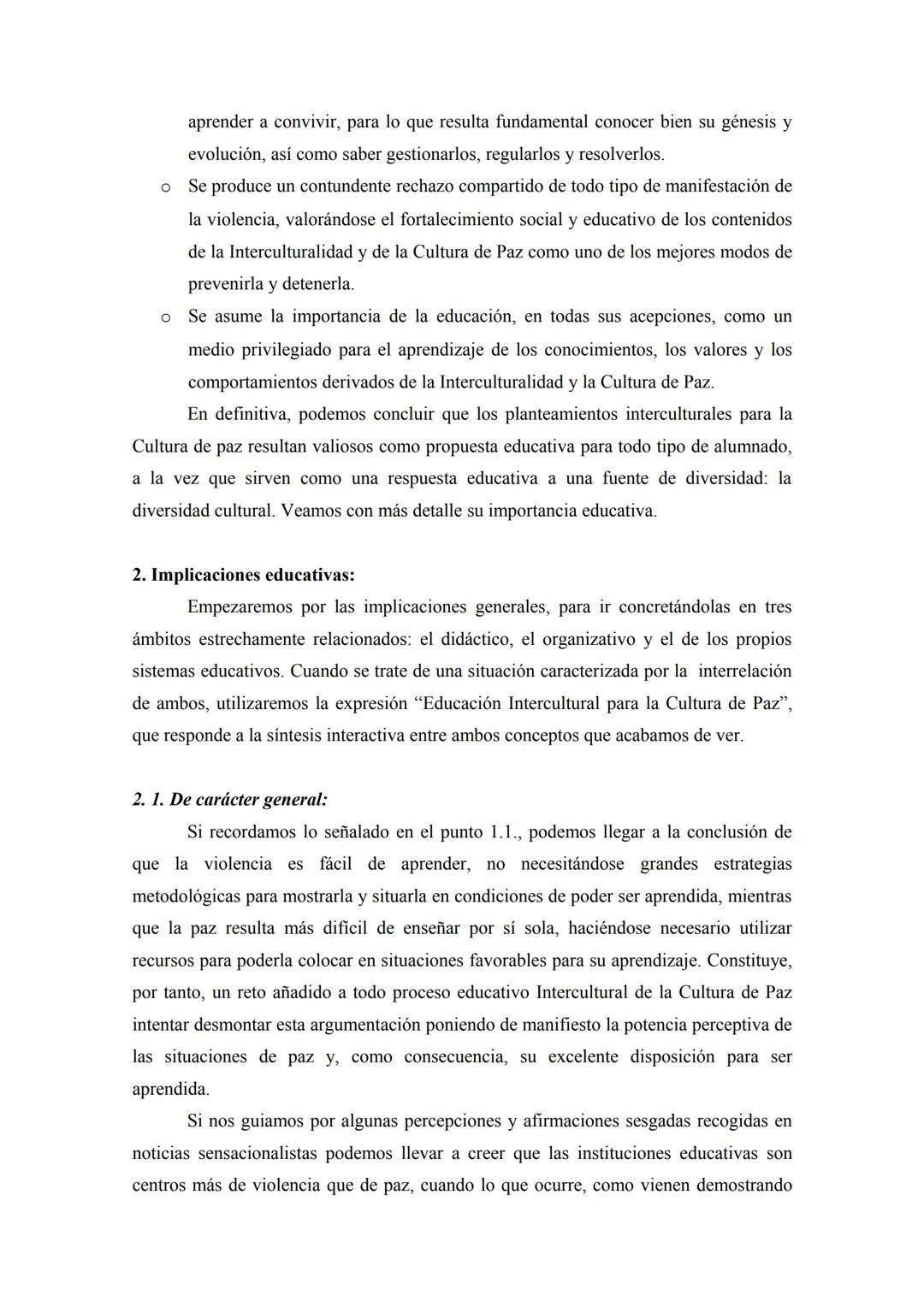 INTERCULTURALIDAD Y CULTURA DE PAZ, IMPLICACIONES
EDUCATIVAS'
Sebastián Sánchez Fernández. Universidad de Granada. Campus
de Melilla. Facult