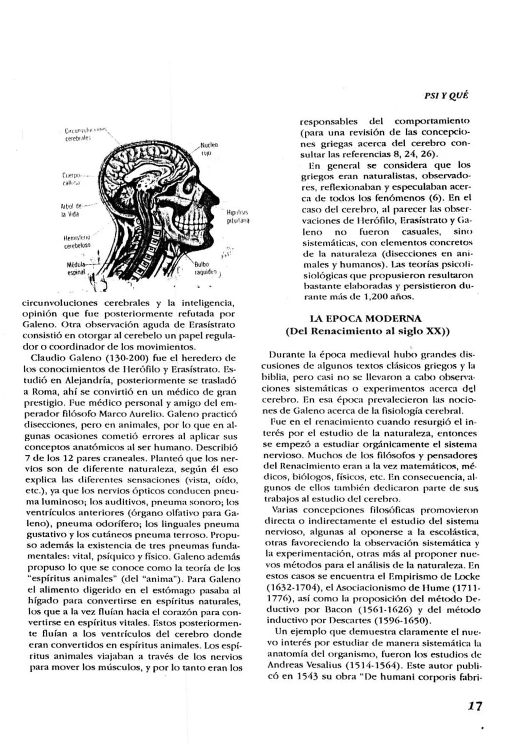 # HISTORIA DEL ESTUDIO
DEL CEREBRO
Pablo Valdez, Arnoldo Téllez
Laboratorio de Psicofisiología
Facultad de Psicología
UAdeNL
"Si nuestro s