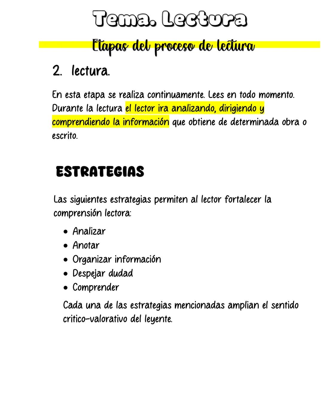 # TLR
Taller de lectura y redaccion
## Tema. Lectura
La lectura es la acción de interpretar el significado de un texto
escrito, oral o tá