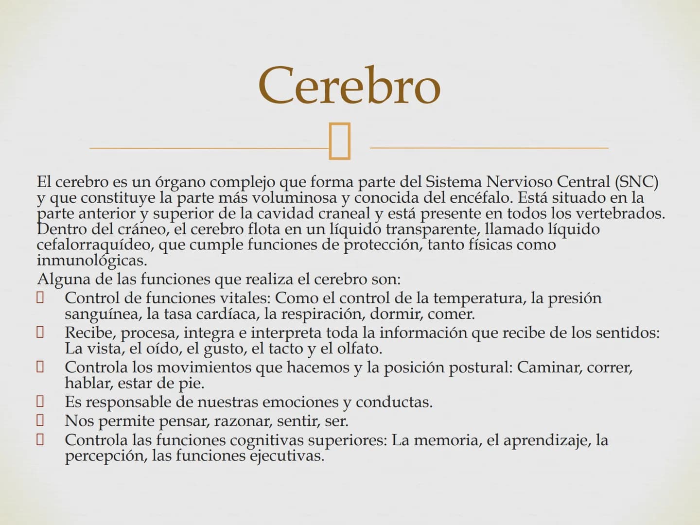 # SISTEMA NERVIOSO
Cerebro
Sistema nervioso
Médula espinal
Tronco cerebral
Nervios cervicales
Nervios torácicos
Nervio radial
Nervios lum