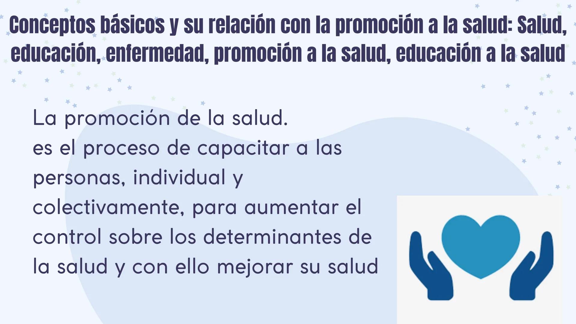 # CONCEPTOS. ELEMENTOS
# BASICOS Y MODELO EN LA
# PROMOCIÓN DE LA SALUD --- OCR Start ---
Conceptos básicos y su relación con la promoción a
