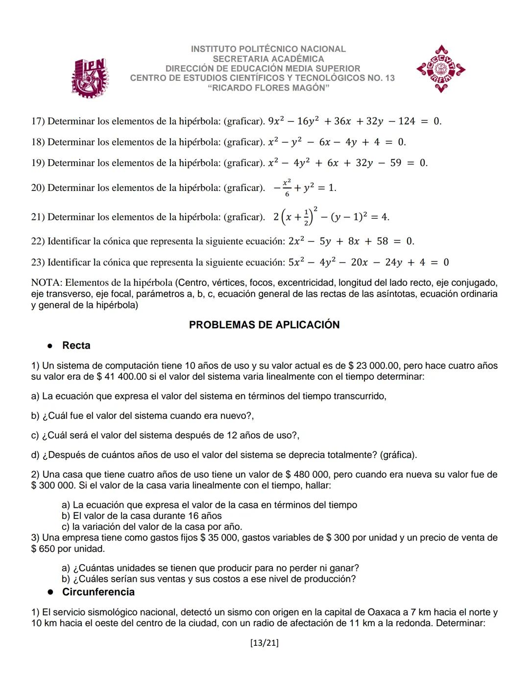 INSTITUTO POLITÉCNICO NACIONAL
SECRETARIA ACADÉMICA
DIRECCIÓN DE EDUCACION MEDIA SUPERIOR
CENTRO DE ESTUDIOS CIENTÍFICOS Y TECNOLÓGICOS No.
