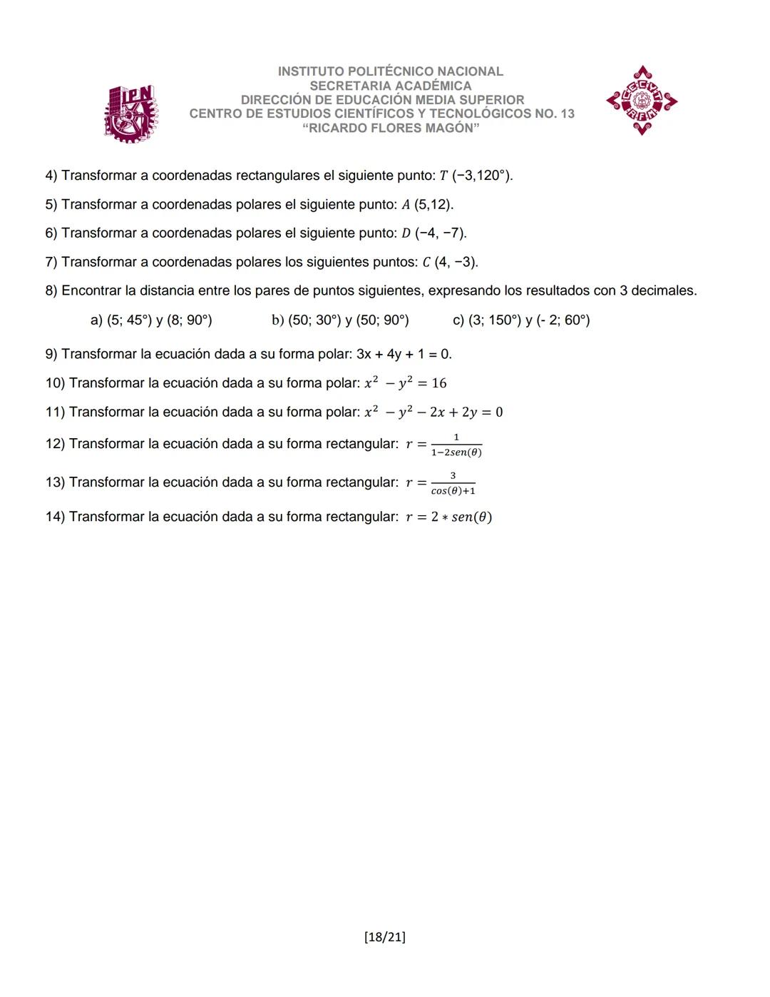 INSTITUTO POLITÉCNICO NACIONAL
SECRETARIA ACADÉMICA
DIRECCIÓN DE EDUCACION MEDIA SUPERIOR
CENTRO DE ESTUDIOS CIENTÍFICOS Y TECNOLÓGICOS No.