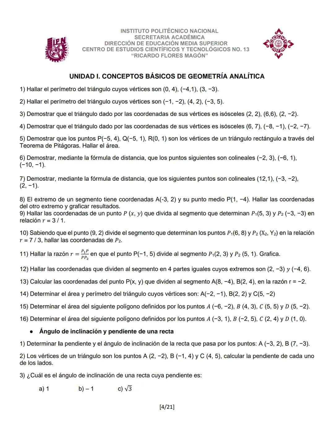INSTITUTO POLITÉCNICO NACIONAL
SECRETARIA ACADÉMICA
DIRECCIÓN DE EDUCACION MEDIA SUPERIOR
CENTRO DE ESTUDIOS CIENTÍFICOS Y TECNOLÓGICOS No.