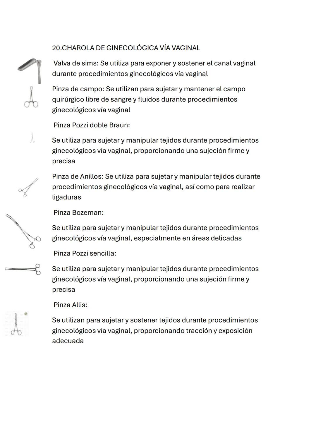 1.CHAROLA DE CIRUGÍA MENOR (ARTROSCIPIA)
1 Pinza de Anillos
Pinza de Anillos: Utilizada para sostener y manipular pequeños
objetos durante