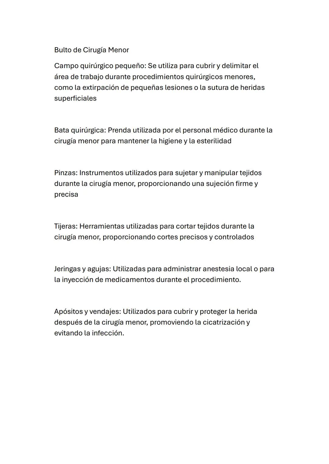 1.CHAROLA DE CIRUGÍA MENOR (ARTROSCIPIA)
1 Pinza de Anillos
Pinza de Anillos: Utilizada para sostener y manipular pequeños
objetos durante