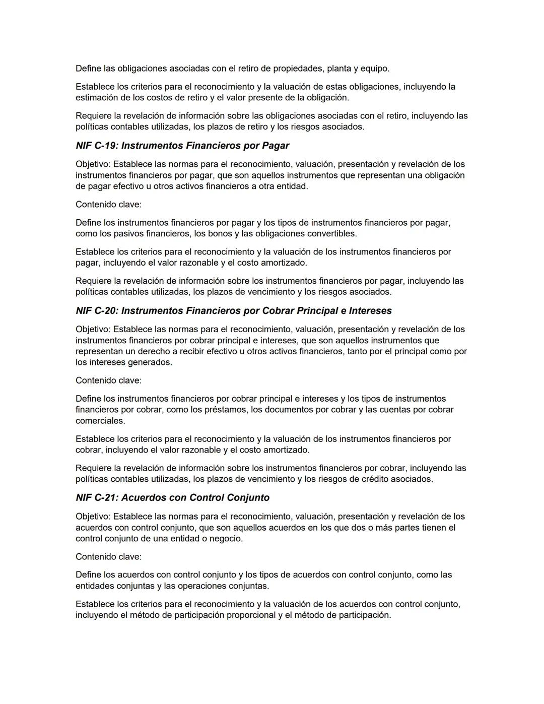 # RESUMEN DE LAS NORMAS DE INFORMACIÓN FINANCIERA.
## Serie NIF A: Marco conceptual
### NIF A-1: Estructura de las Normas de Información F