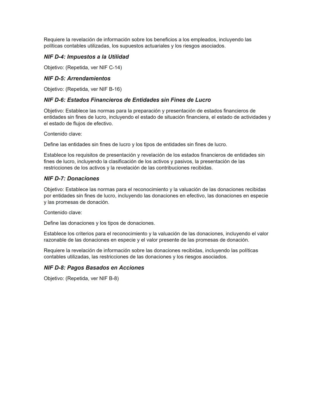 # RESUMEN DE LAS NORMAS DE INFORMACIÓN FINANCIERA.
## Serie NIF A: Marco conceptual
### NIF A-1: Estructura de las Normas de Información F