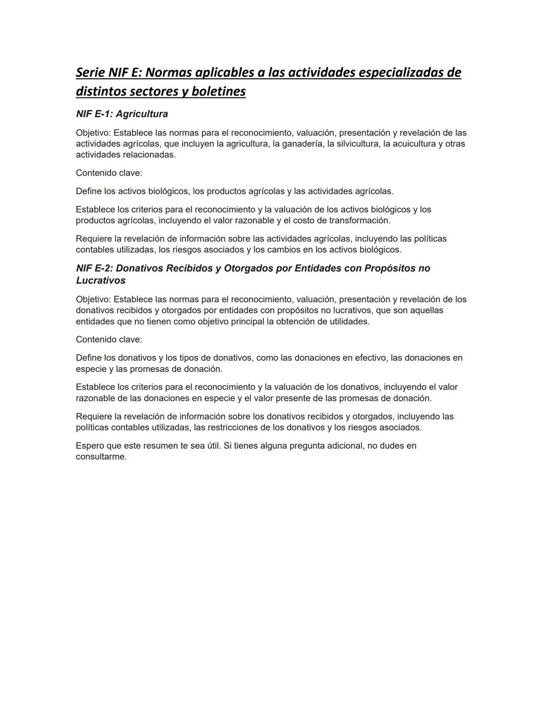 # RESUMEN DE LAS NORMAS DE INFORMACIÓN FINANCIERA.
## Serie NIF A: Marco conceptual
### NIF A-1: Estructura de las Normas de Información F
