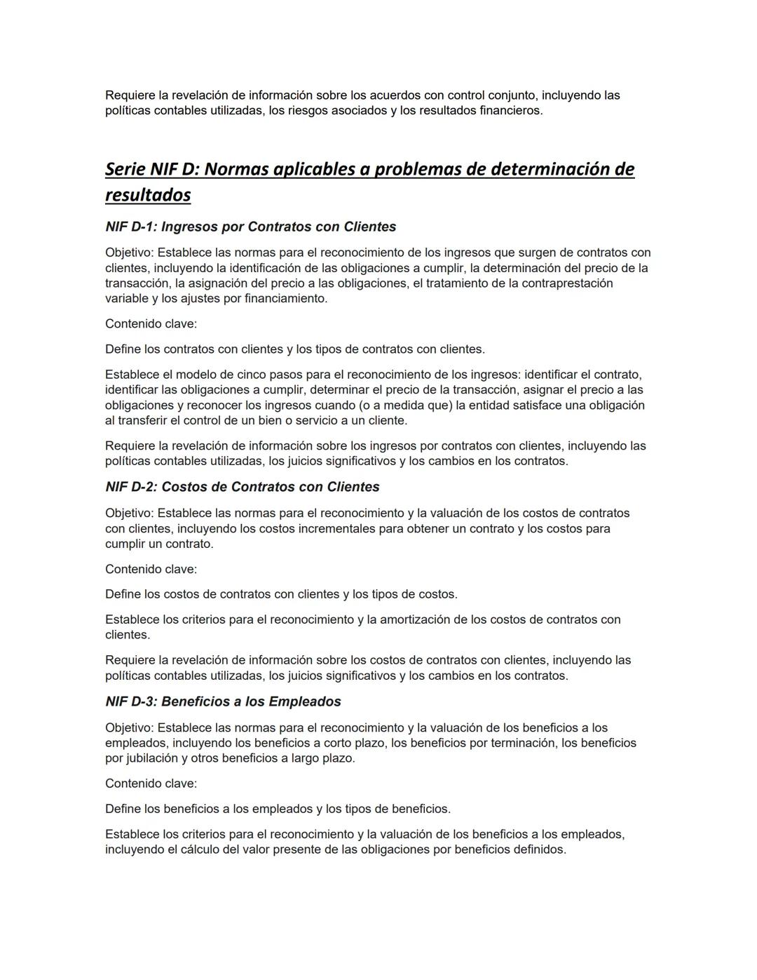 # RESUMEN DE LAS NORMAS DE INFORMACIÓN FINANCIERA.
## Serie NIF A: Marco conceptual
### NIF A-1: Estructura de las Normas de Información F