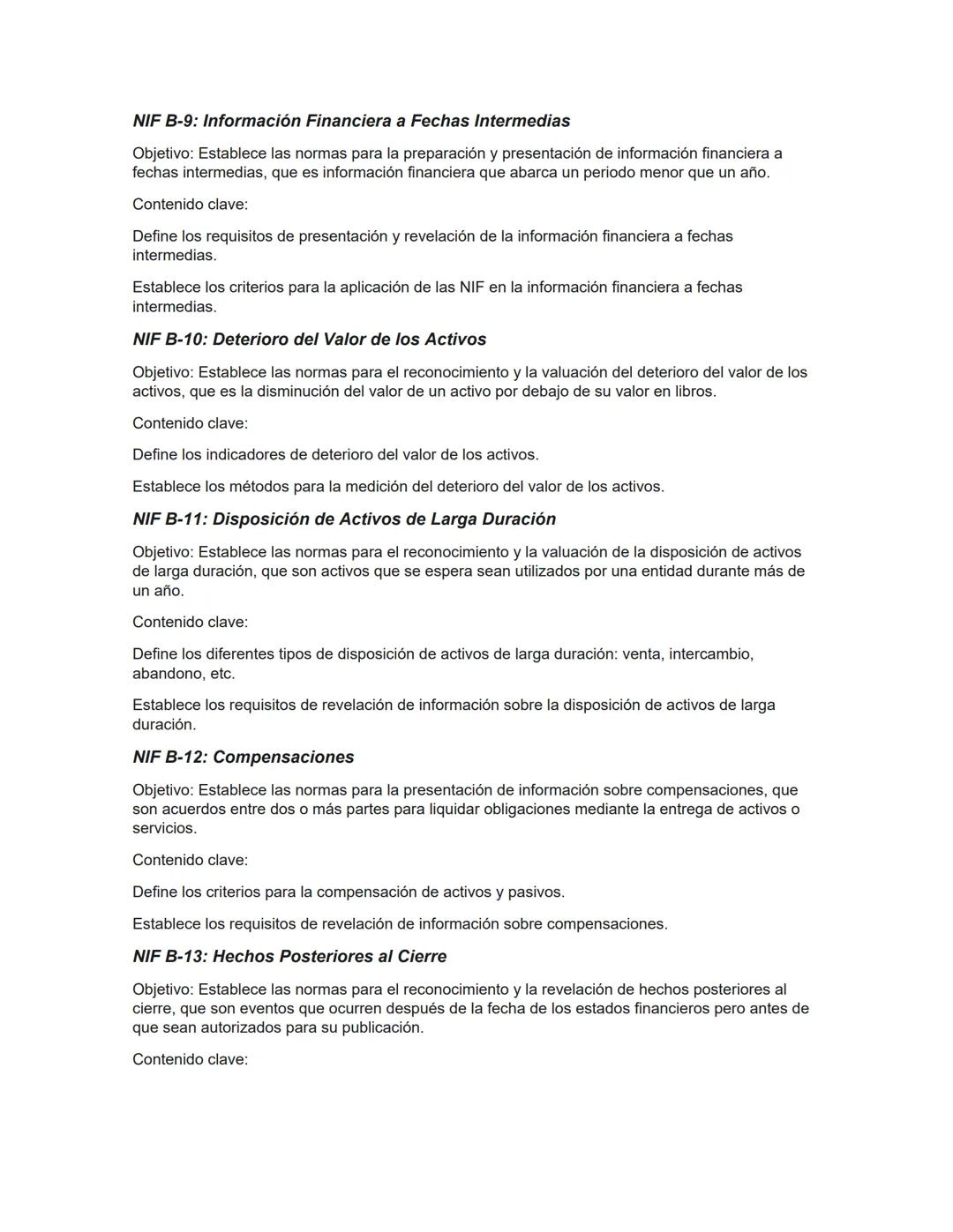# RESUMEN DE LAS NORMAS DE INFORMACIÓN FINANCIERA.
## Serie NIF A: Marco conceptual
### NIF A-1: Estructura de las Normas de Información F