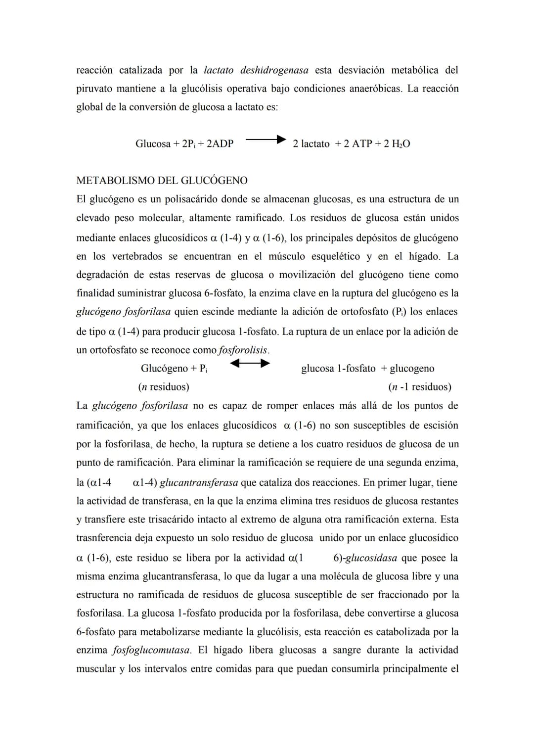 # METABOLISMO DE CARBOHIDRATOS
La necesidad de un aporte constante de energía a la célula se debe a que ella lo requiere
para realizar vari