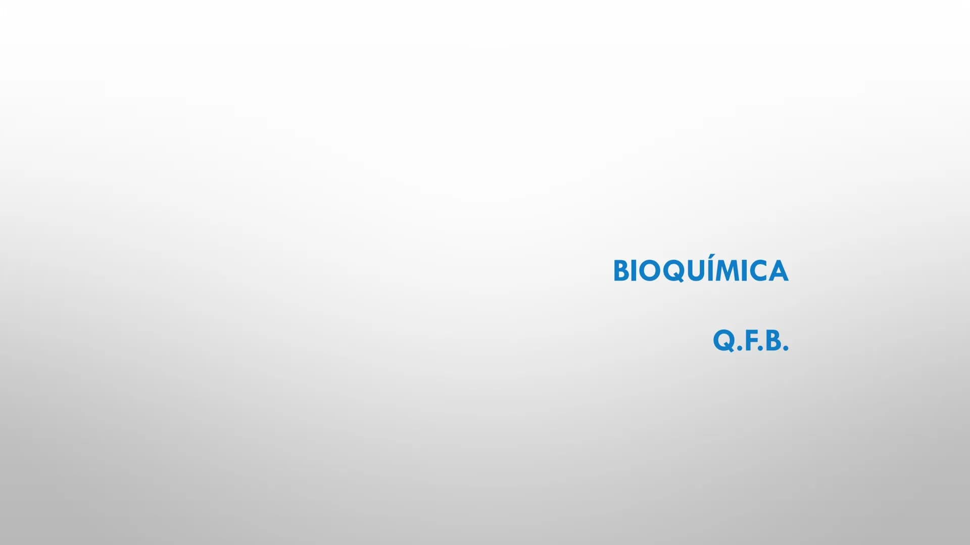 BIOQUÍMICA
Q.F.B. UNIDAD III:
CARBOHIDRATOS # BIOMOLÉCULAS El estudio de la biología a nivel molecular se denomina Bioquímica.
La mayoría d