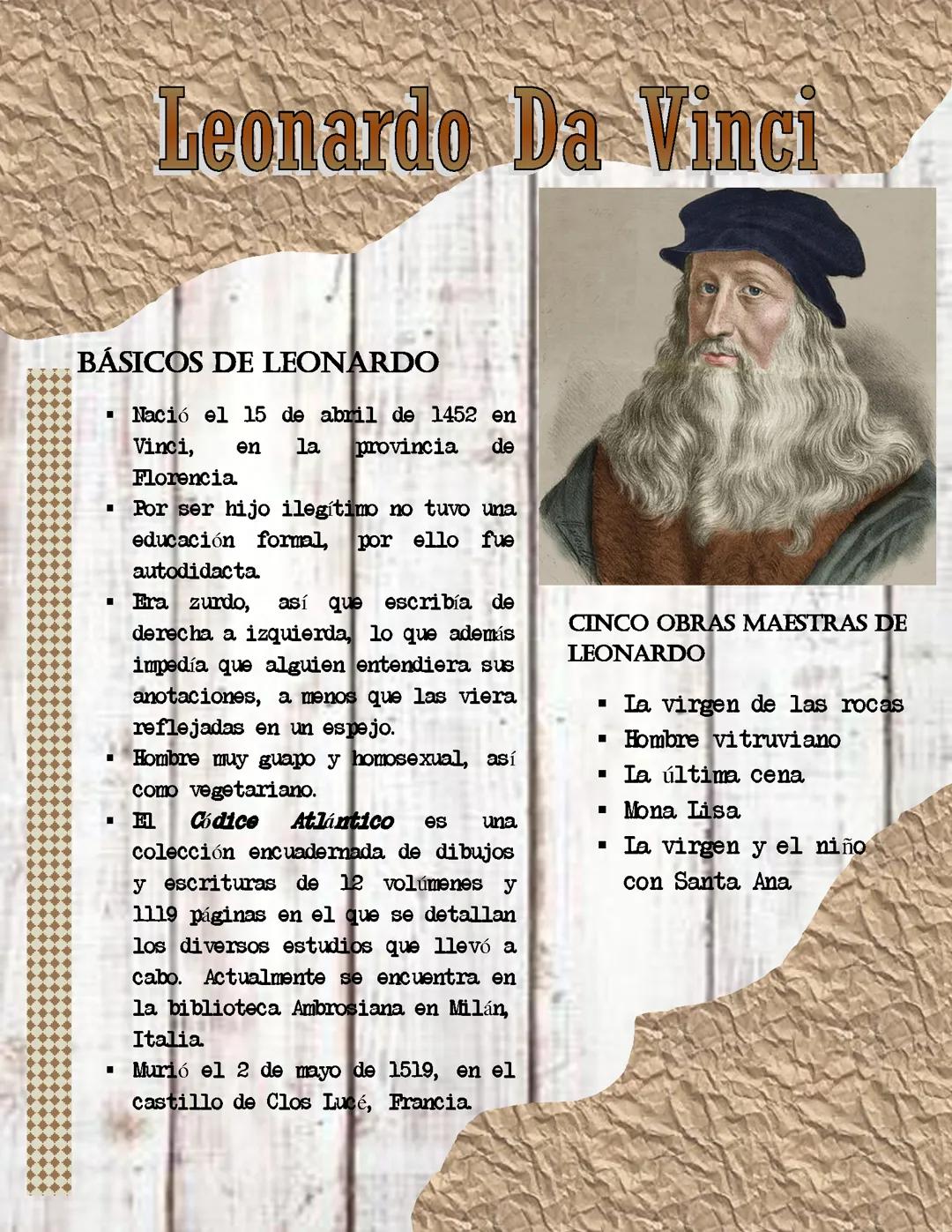 Biografía Da Vinci