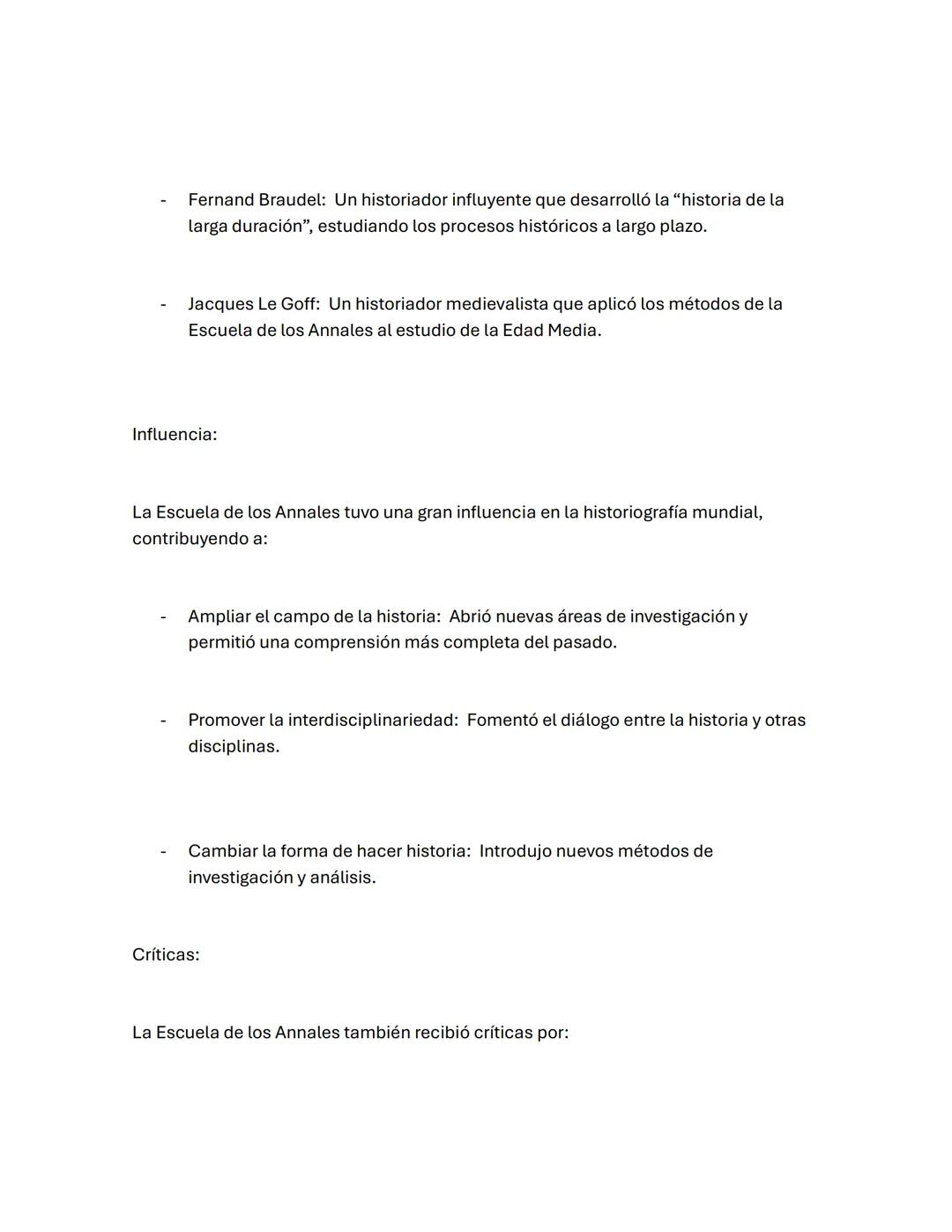 La Escuela de los Annales, también conocida como la "Nueva Historia", fue un
movimiento historiográfico que surgió en Francia en la década d