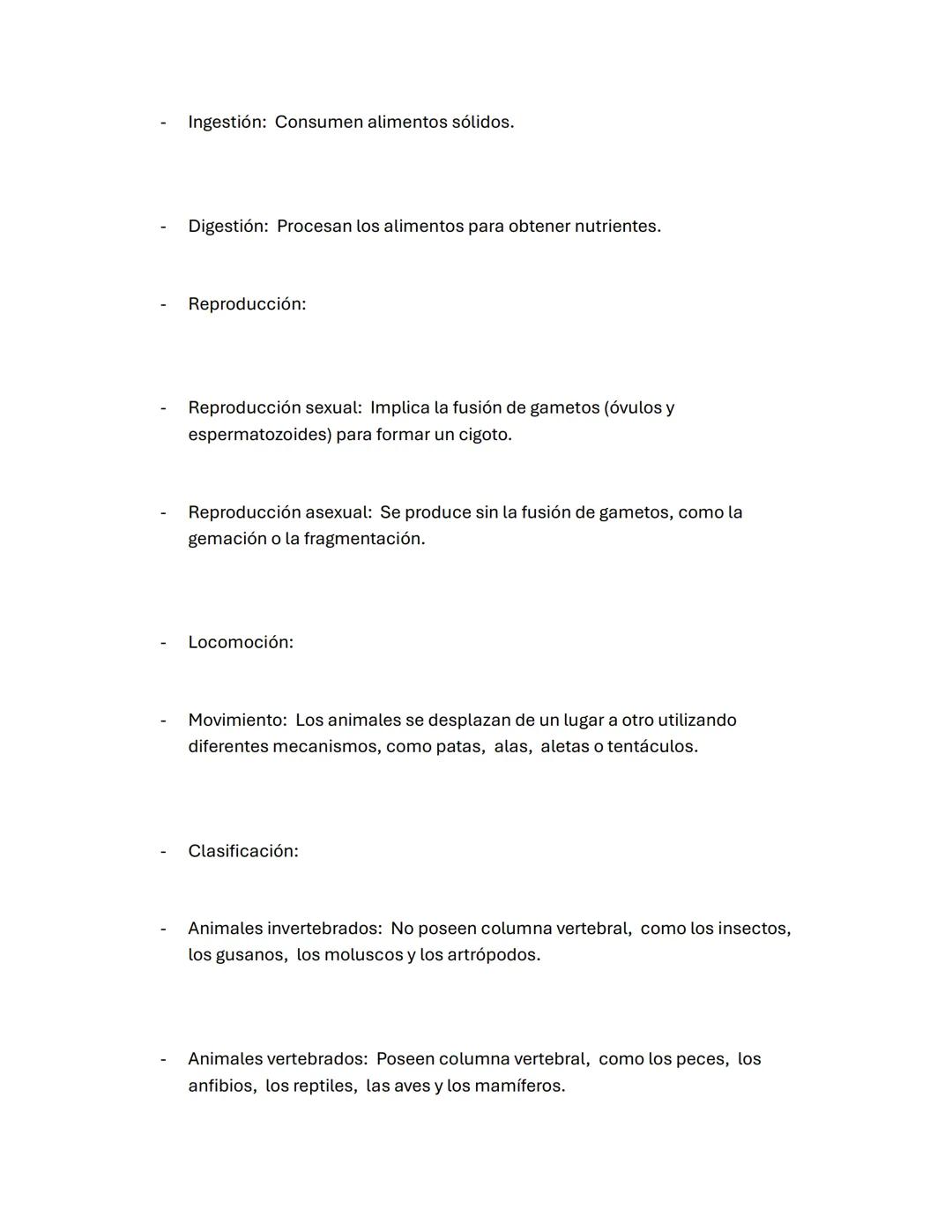 El reino Animalia abarca a todos los organismos multicelulares eucariotas que se
caracterizan por ser heterótrofos, es decir, obtienen su al