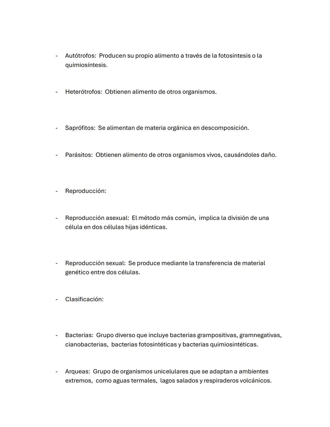 El reino Monera es un grupo diverso de organismos unicelulares procariotas, que se
caracterizan por la ausencia de núcleo definido y otros o